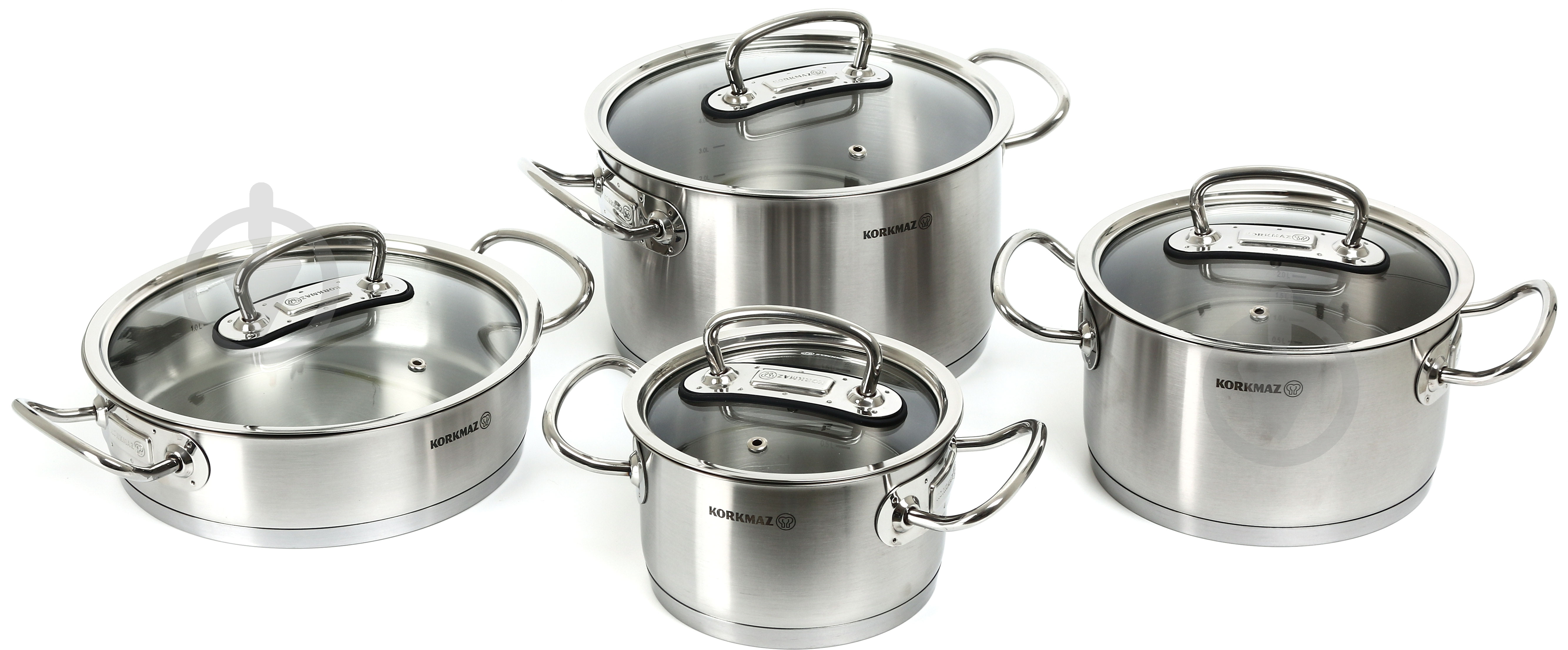 ᐉ Набор кастрюль Korkmaz ProLine 8 предметов A1147 • Купить в