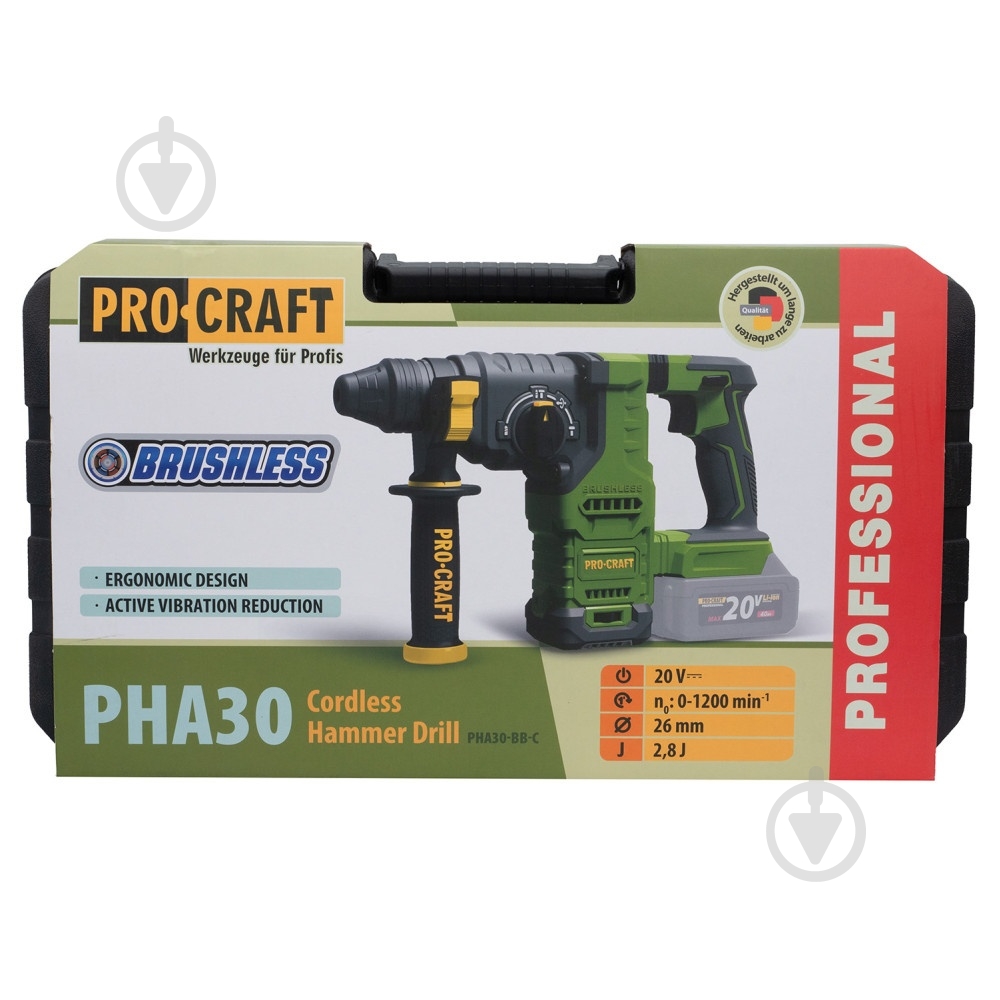 Перфоратор ProCraft PHA-30 (без АКБ и ЗУ) 030032 - фото 16 Перфоратор ProCraft PHA-30 (без АКБ и ЗУ) 030032 - фото 16