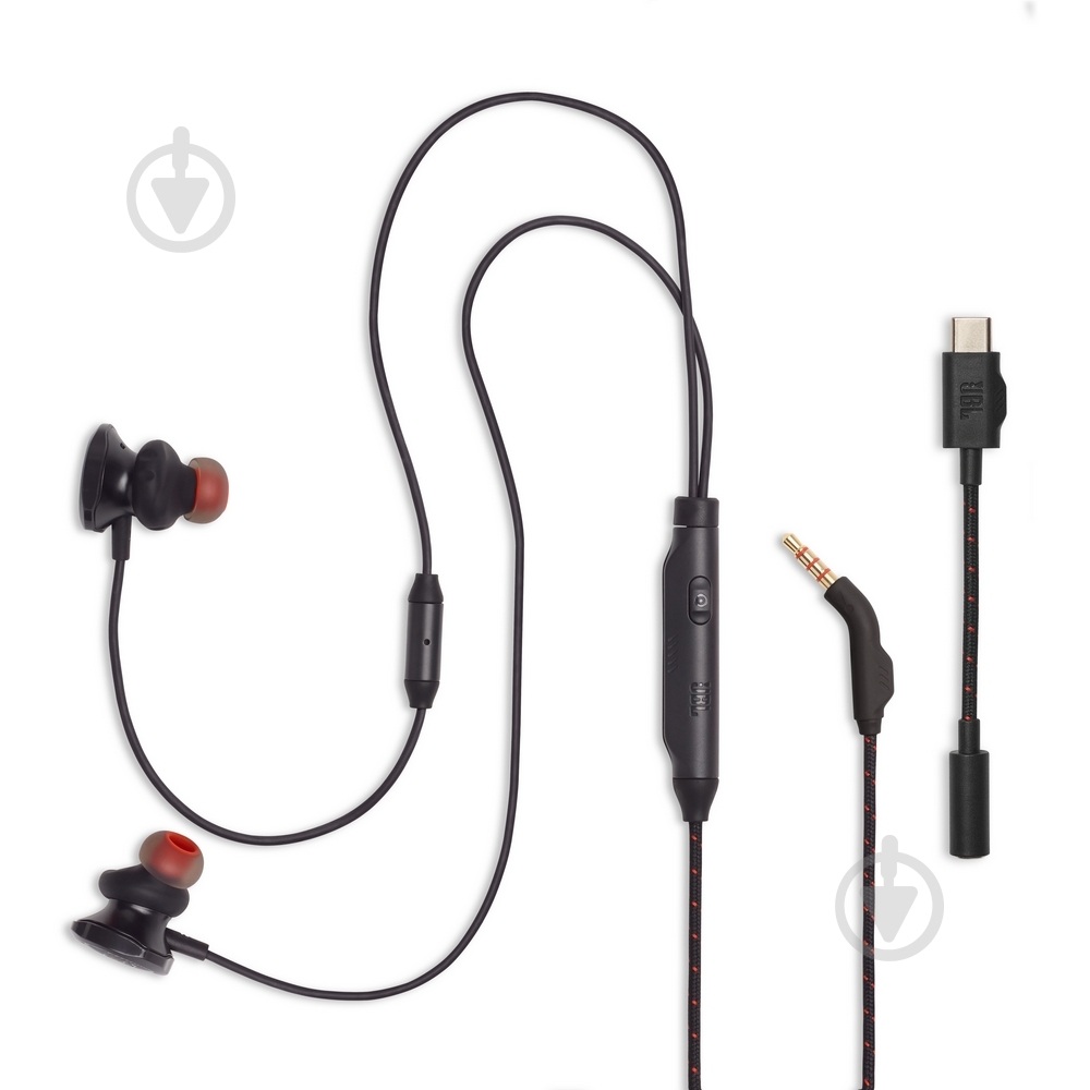 Навушники JBL Quantum 50C black (JBLQTUM50CBLK) - фото 1
