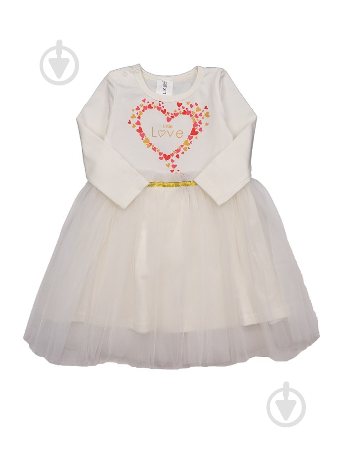 Платье Luna Kids р.98 молочный 0177 - фото 1 Платье Luna Kids р.98 молочный 0177 - фото 1