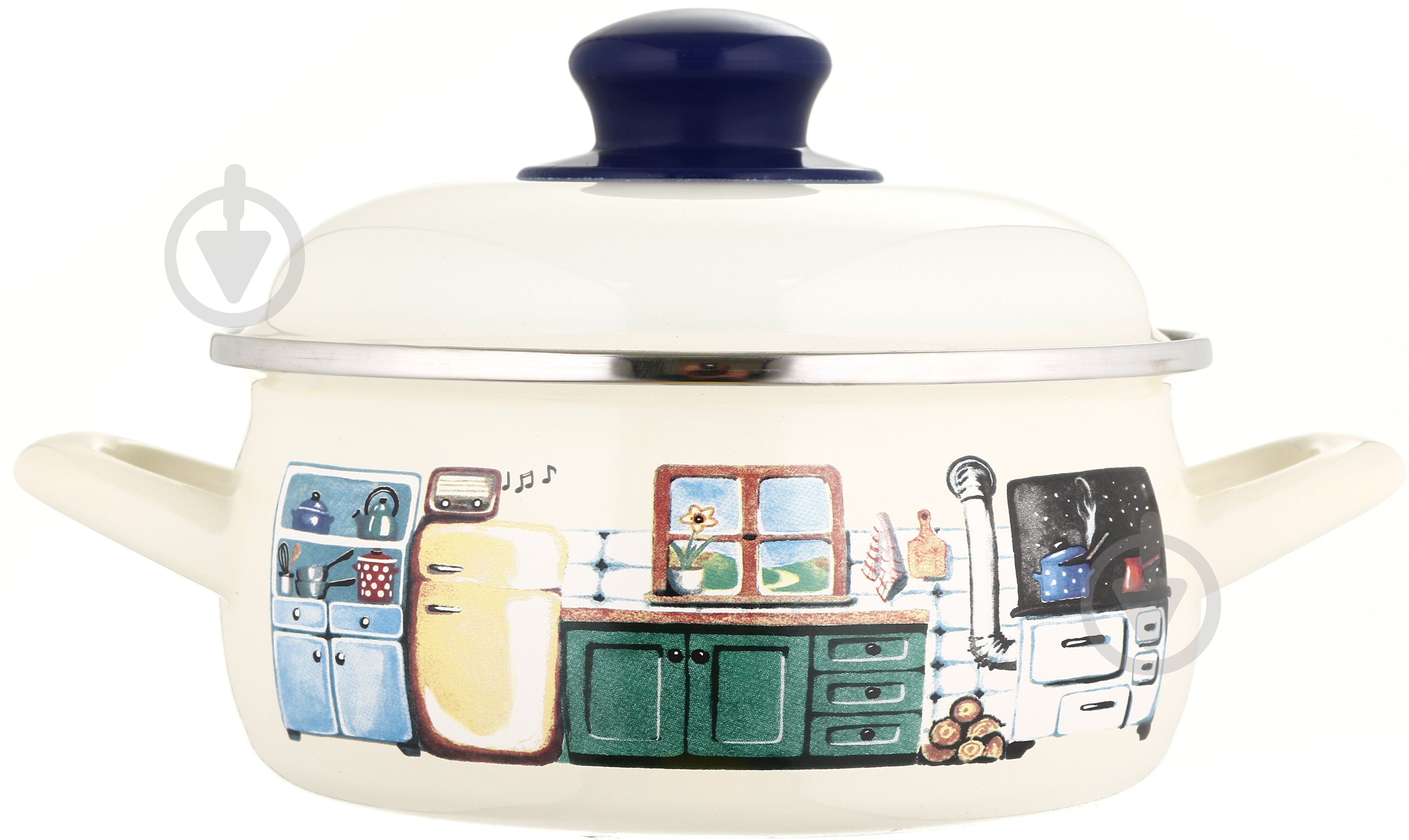 Кастрюля низкая Metrot Kitchen 16 см 15 л 3353 - фото 1
