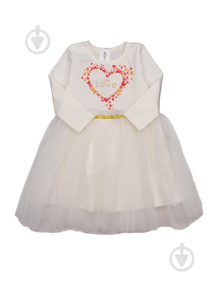 Платье Luna Kids р.134 молочный 0177 - фото 1