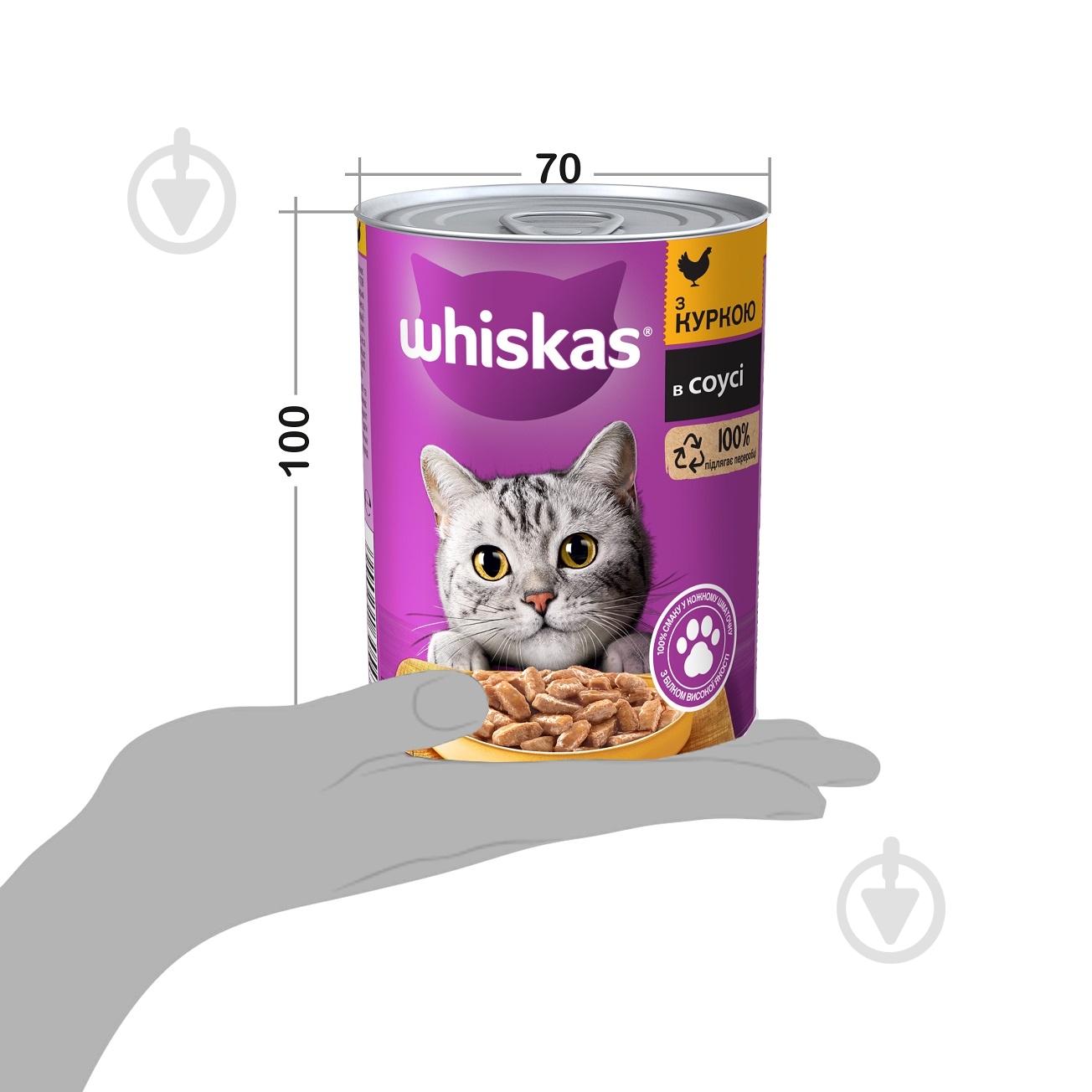 Консерва Whiskas с курицей 400 г - фото 4