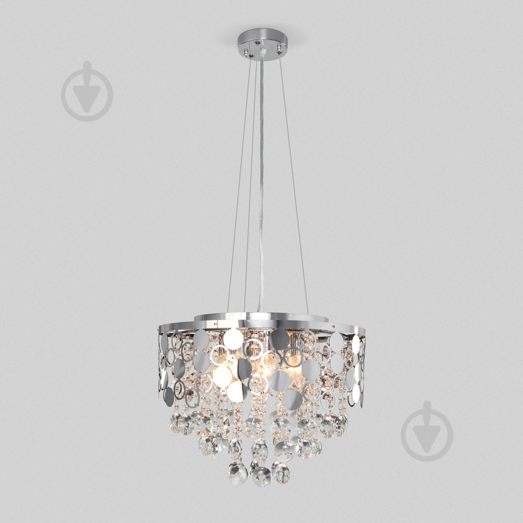 Люстра подвесная Strotskis Lianna 10114/6 6x60 Вт E14 хром - фото 1