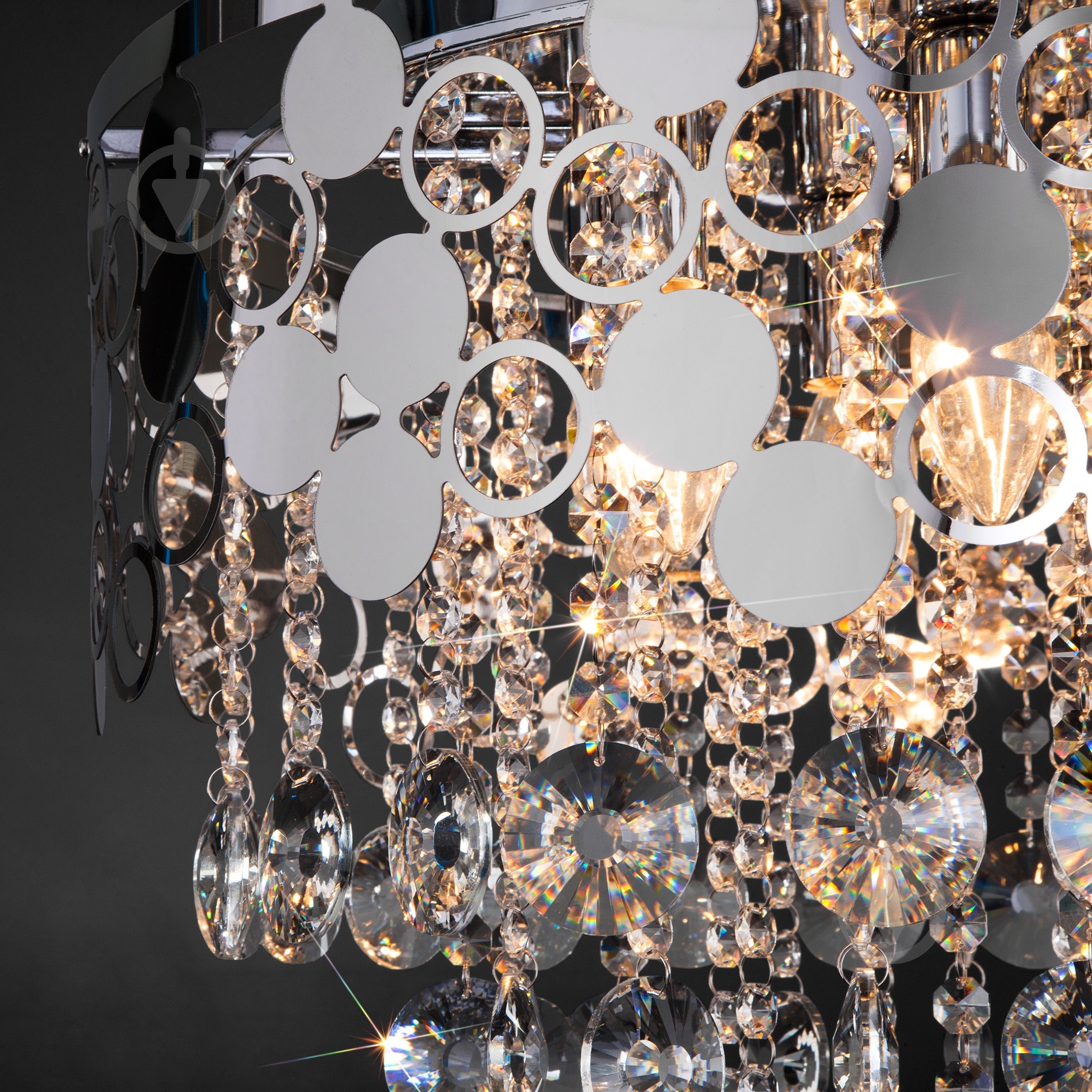 Люстра подвесная Strotskis Lianna 10114/6 6x60 Вт E14 хром - фото 2