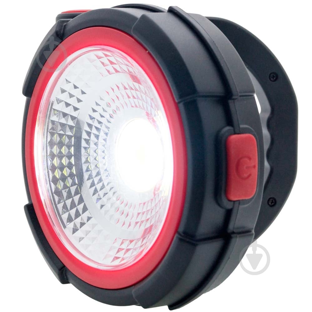 Ліхтар прожекторний Quantum Worklight QM-FL2010 Solo 3W COB з функцією Power Bank 200 Lm чорний із червоним - фото 2 Ліхтар прожекторний Quantum Worklight QM-FL2010 Solo 3W COB з функцією Power Bank 200 Lm чорний із червоним - фото 2