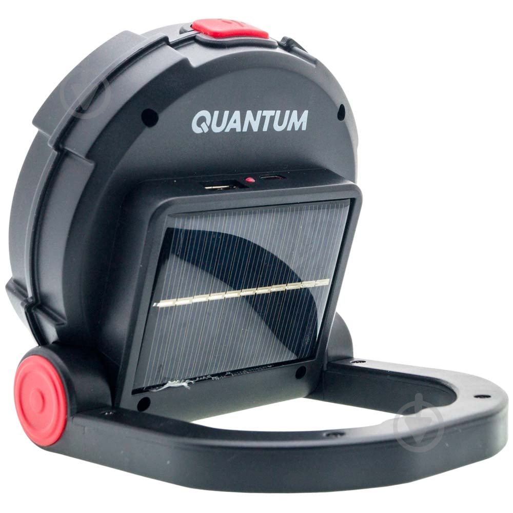 Ліхтар прожекторний Quantum Worklight QM-FL2010 Solo 3W COB з функцією Power Bank 200 Lm чорний із червоним - фото 3 Ліхтар прожекторний Quantum Worklight QM-FL2010 Solo 3W COB з функцією Power Bank 200 Lm чорний із червоним - фото 3