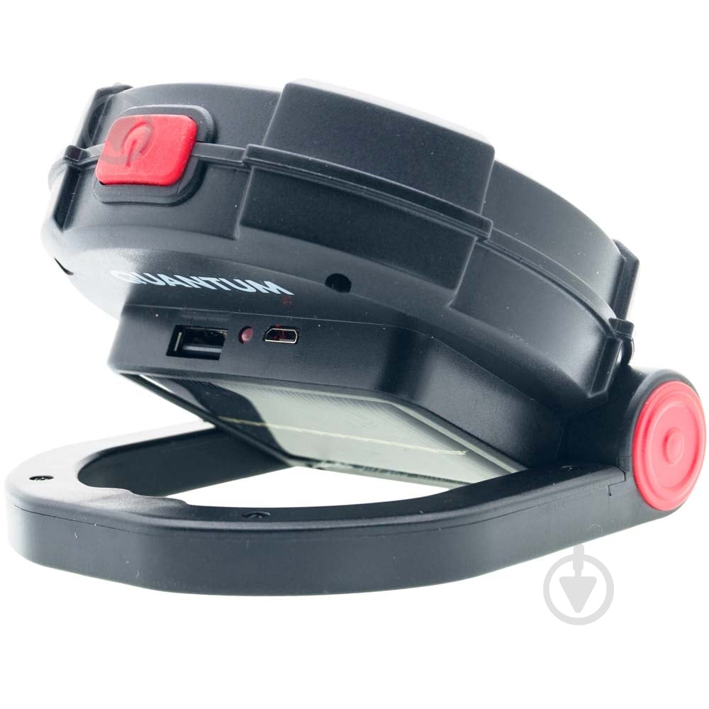 Ліхтар прожекторний Quantum Worklight QM-FL2010 Solo 3W COB з функцією Power Bank 200 Lm чорний із червоним - фото 4 Ліхтар прожекторний Quantum Worklight QM-FL2010 Solo 3W COB з функцією Power Bank 200 Lm чорний із червоним - фото 4