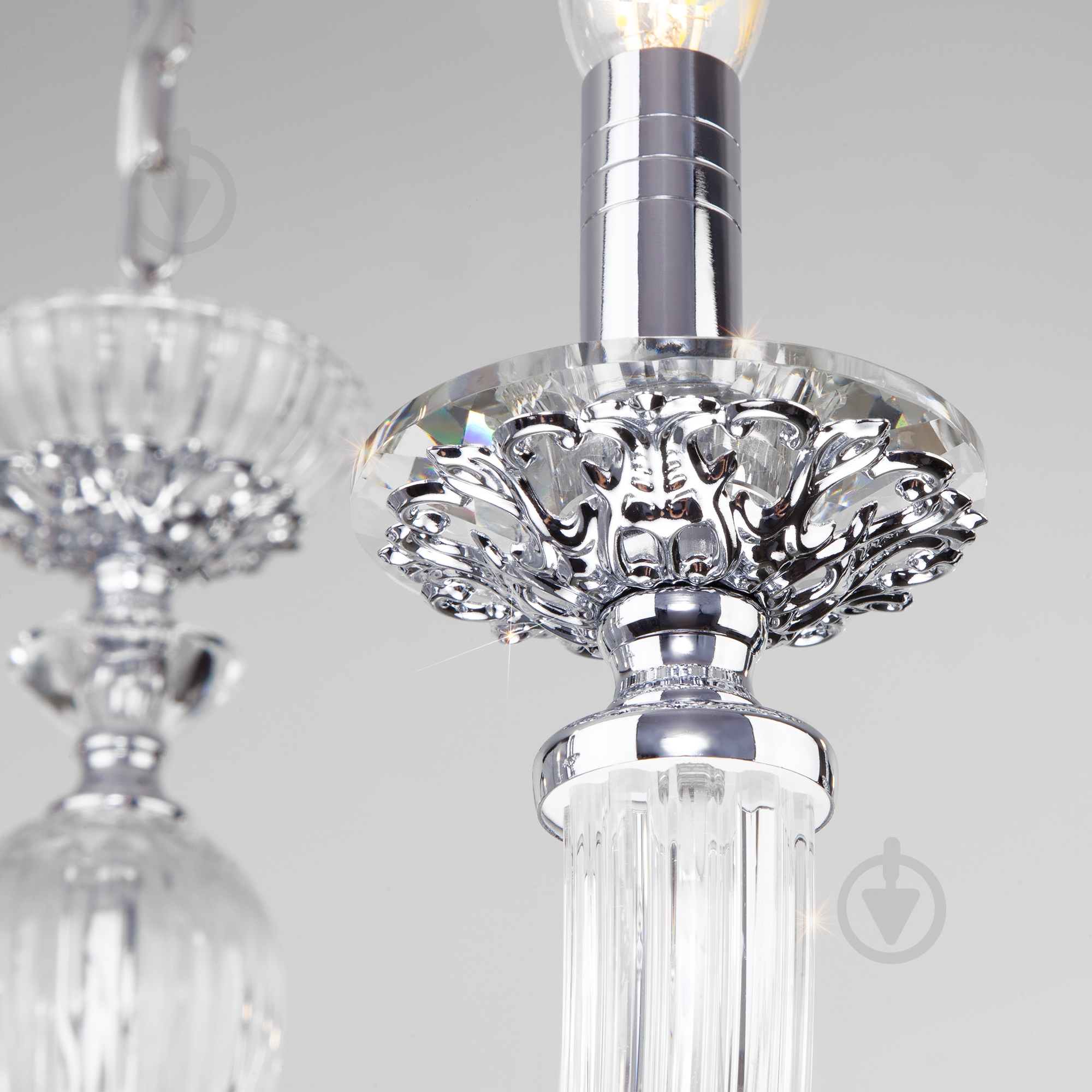 Люстра подвесная Strotskis Olenna 10x60 Вт E14 хром 318/10 - фото 3 Люстра подвесная Strotskis Olenna 10x60 Вт E14 хром 318/10 - фото 3