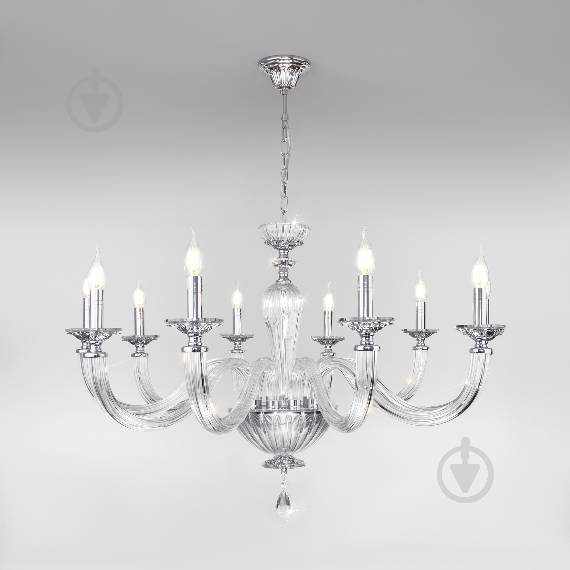 Люстра подвесная Strotskis Olenna 10x60 Вт E14 хром 318/10 - фото 1 Люстра подвесная Strotskis Olenna 10x60 Вт E14 хром 318/10 - фото 1