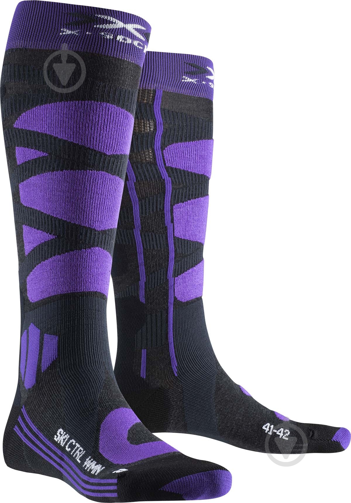 Шкарпетки X-Socks Ski Control 4.0 XS-SSKCW19W-G079 р.37-38 чорно-фіолетовий - фото 1 Шкарпетки X-Socks Ski Control 4.0 XS-SSKCW19W-G079 р.37-38 чорно-фіолетовий - фото 1