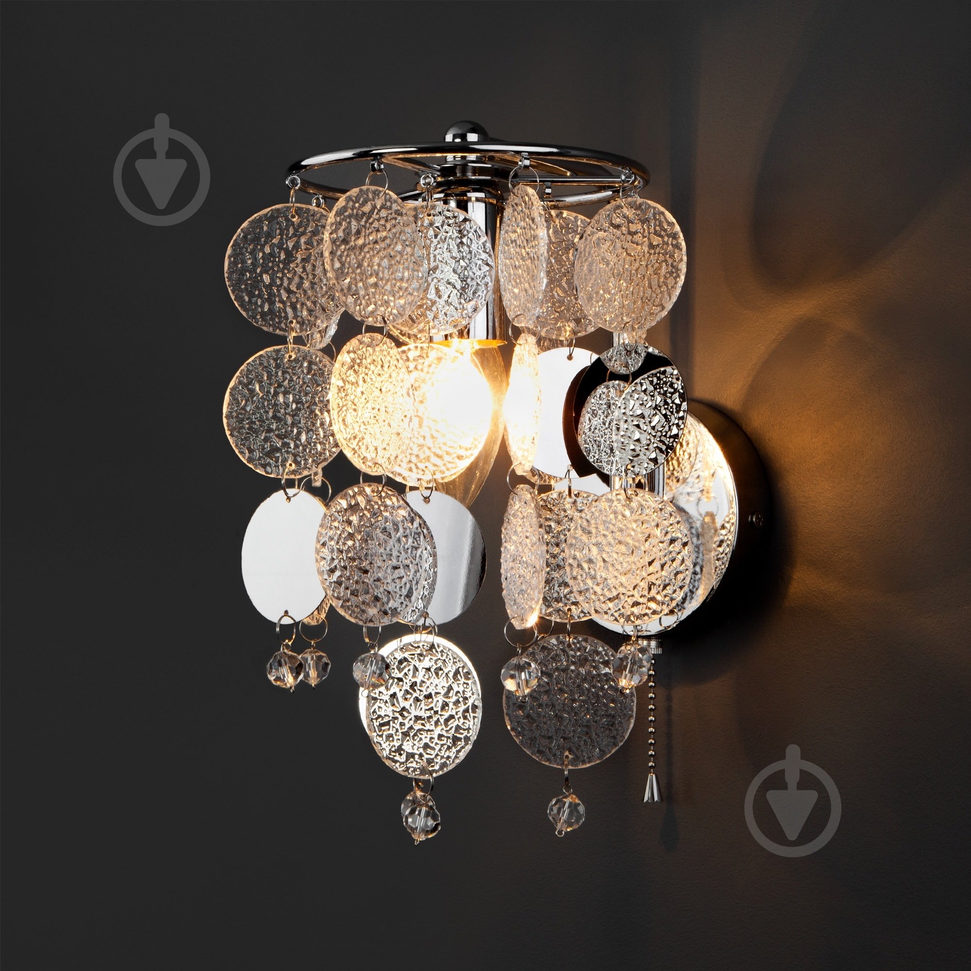 Бра Strotskis Bolla 1x60 Вт E14 хром 319/1 (хром) - фото 4