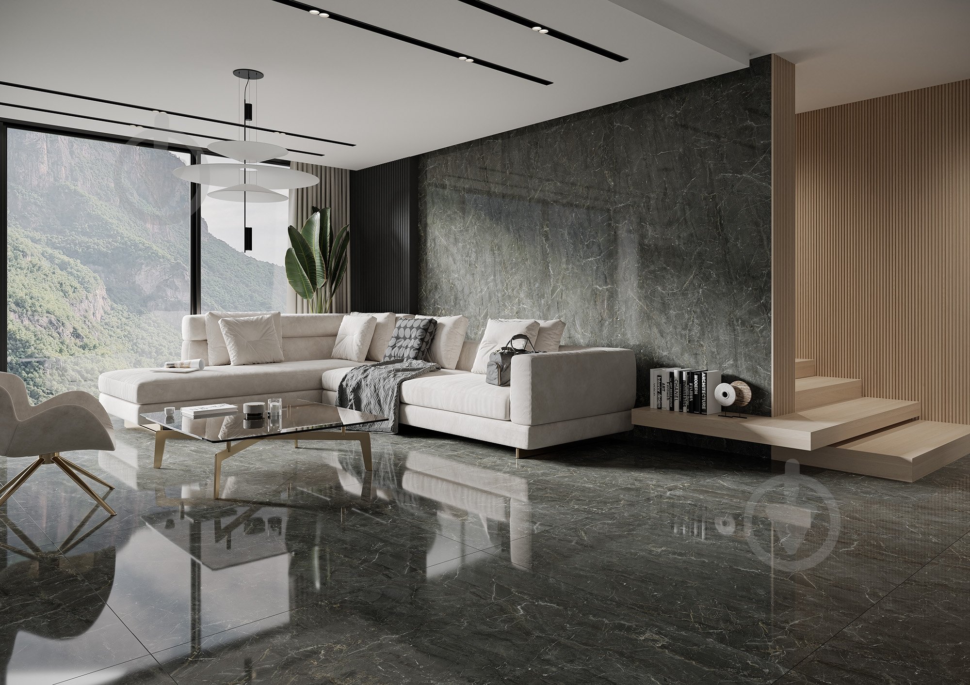 Плитка Ceramika Paradyz U125 graphite rekt pol 59,8X59,8 см - фото 6