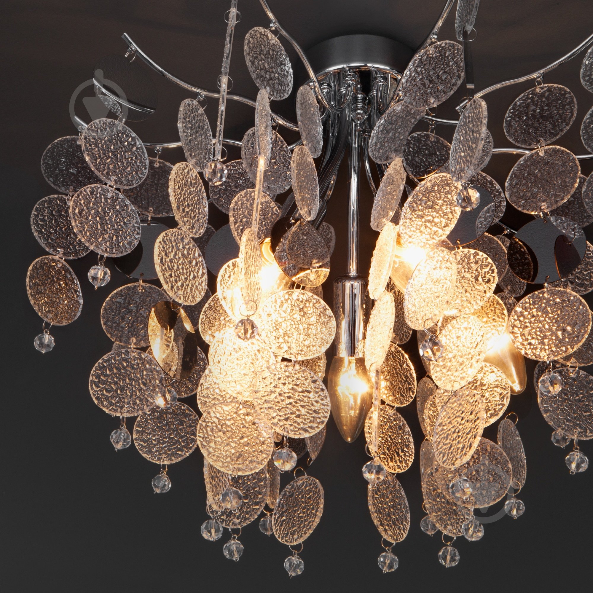 Люстра потолочная Strotskis Bolla 319/5 5x60 Вт E14 хром - фото 3