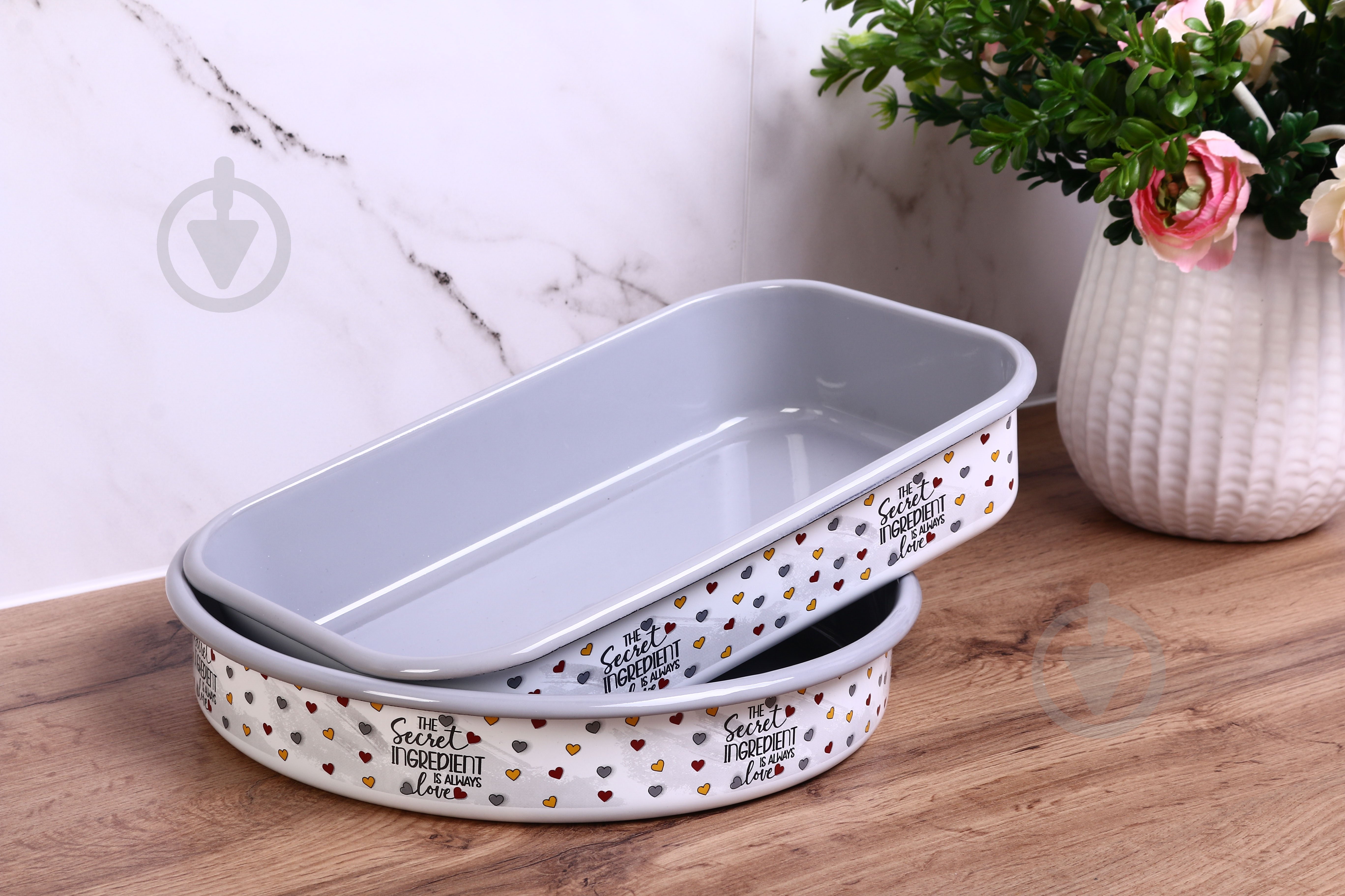 Блюдо для запекания Metrot Сердца 32 см 3,7 л 3406 - фото 4