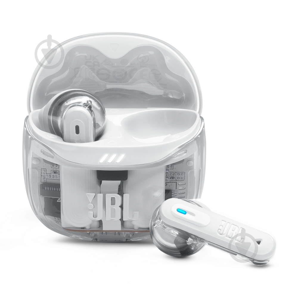 Bluetooth-гарнитура JBL Tune Flex 2 ghost white (JBLTFLEX2GWHT) - фото 1