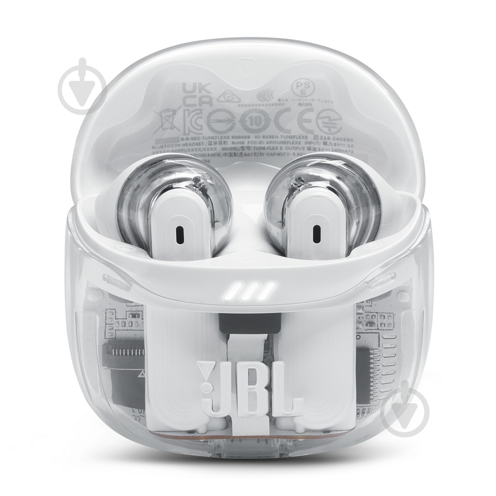 Bluetooth-гарнитура JBL Tune Flex 2 ghost white (JBLTFLEX2GWHT) - фото 6