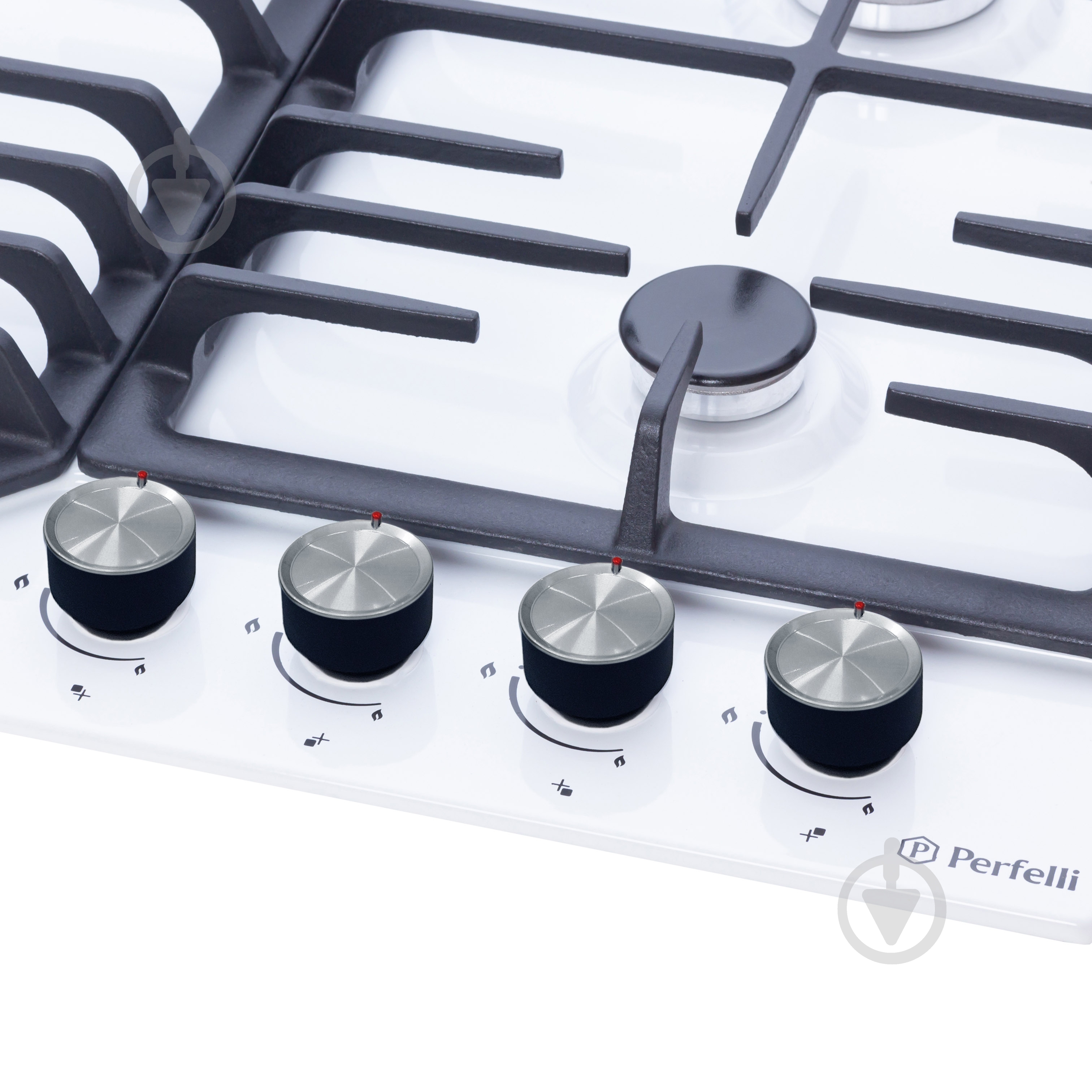 Варочная поверхность газовая Perfelli DIAMOND M69C BIANCO на металле встраиваемая - фото 3 Варочная поверхность газовая Perfelli DIAMOND M69C BIANCO на металле встраиваемая - фото 3