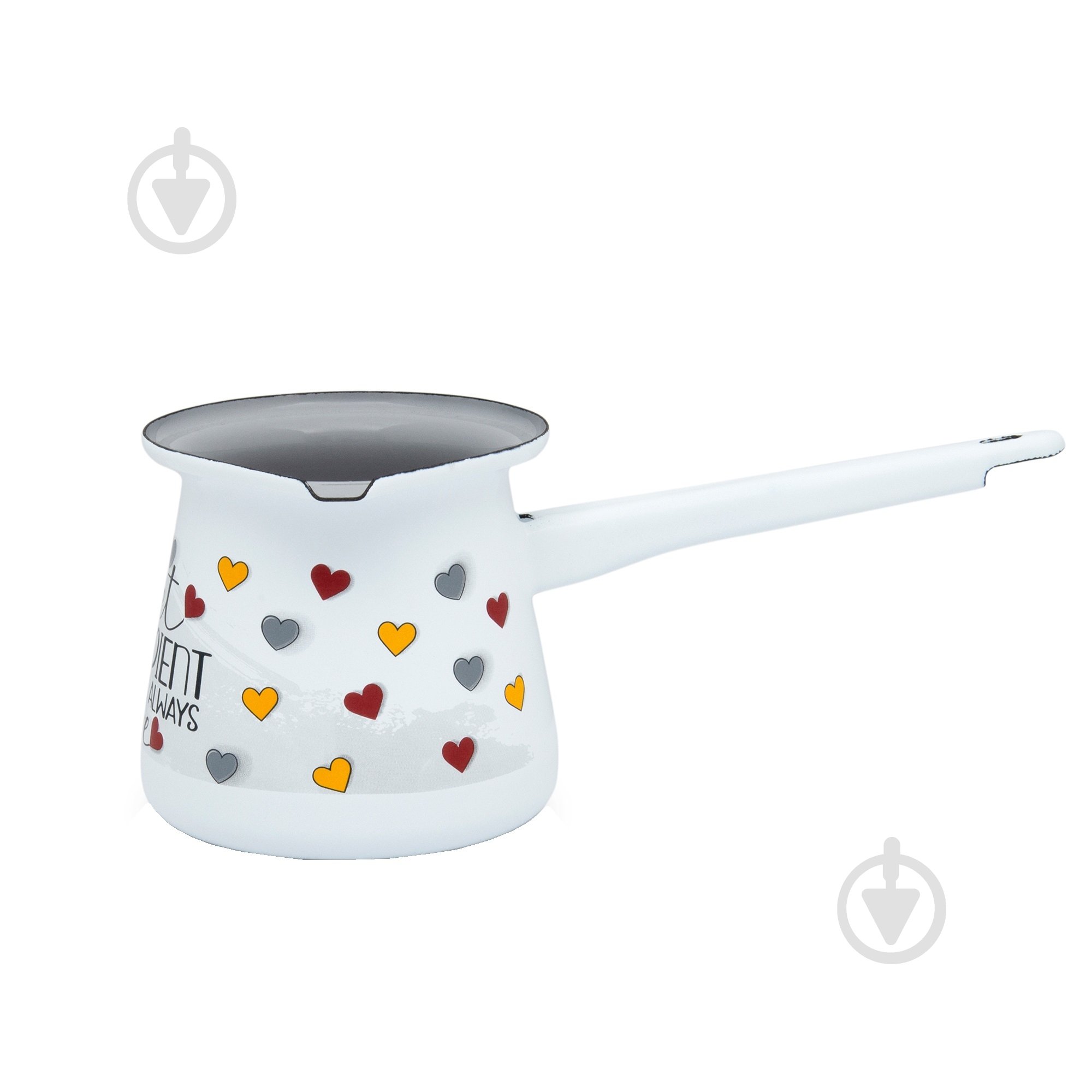 Турка эмалированная Metrot Сердца 0,7 л 372883 - фото 1