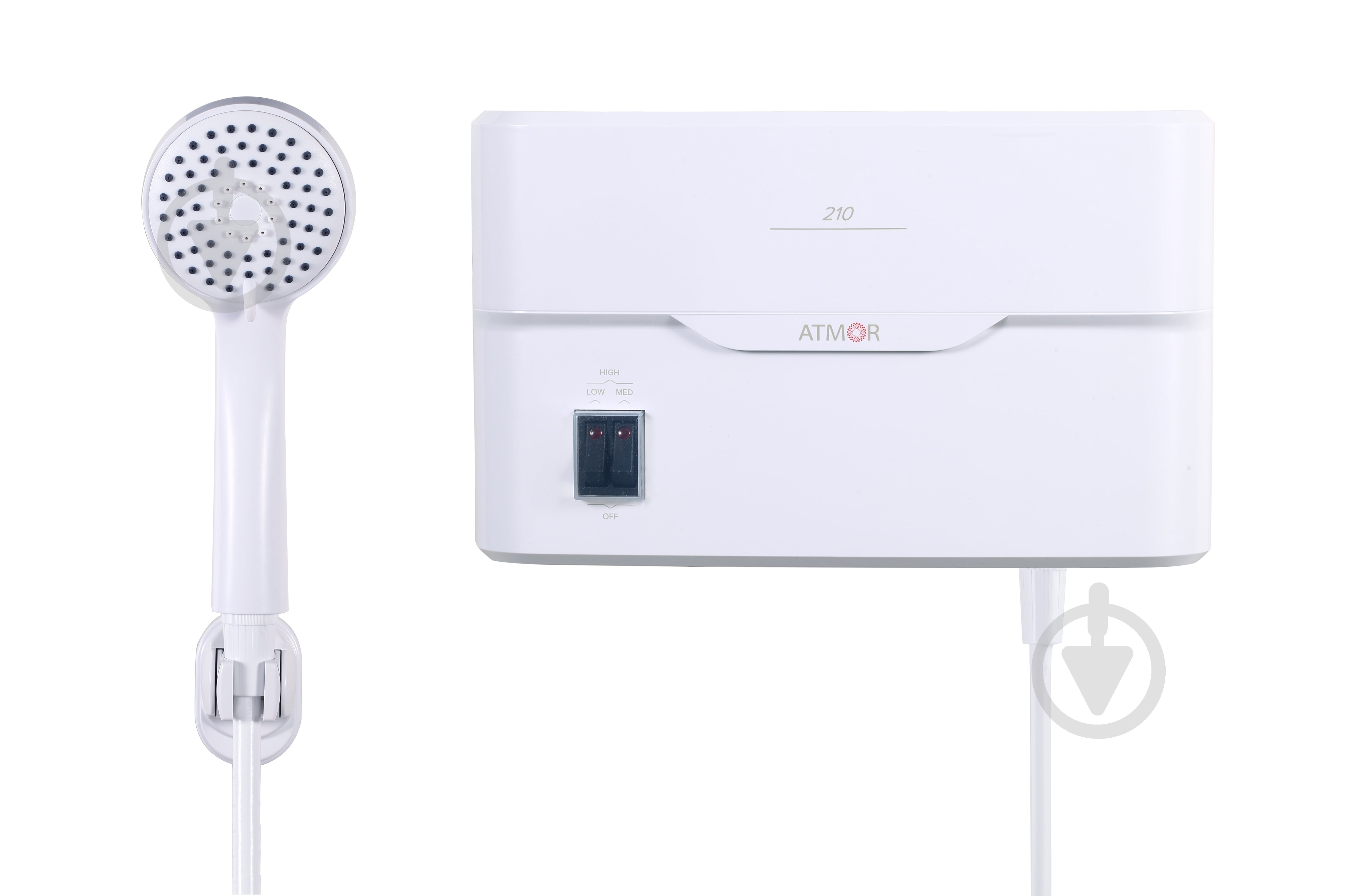 Электроводонагреватель проточный Atmor Basic-210 с душевой насадкой 5 кВт - фото 3 Электроводонагреватель проточный Atmor Basic-210 с душевой насадкой 5 кВт - фото 3