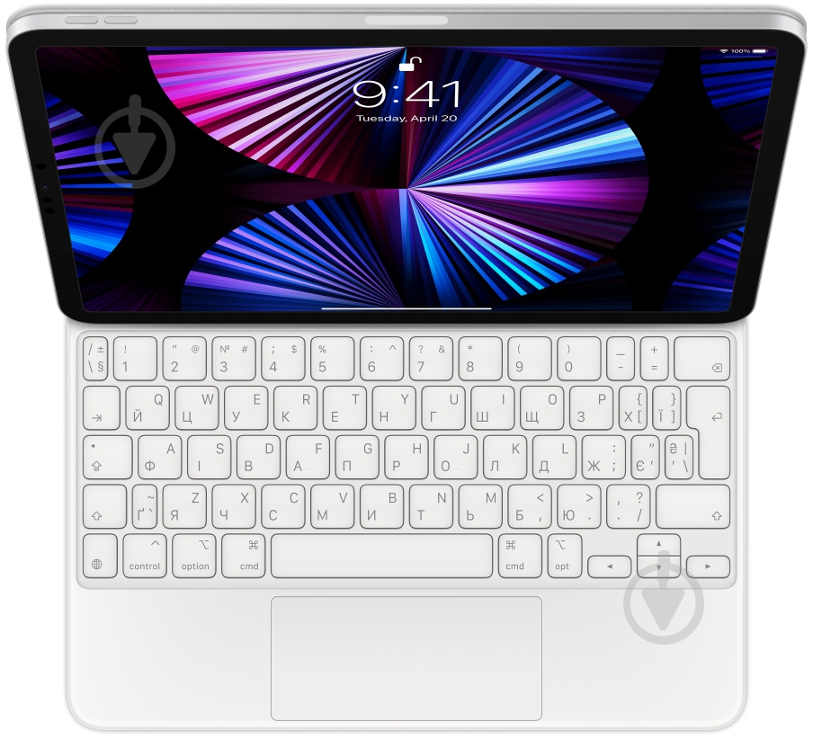 Клавиатура Apple Magic Keyboard for iPad Pro 11‑inch (3rd generation) and iPad Air (5th generation) (MJQJ3UA/A) white - фото 2 Клавиатура Apple Magic Keyboard for iPad Pro 11‑inch (3rd generation) and iPad Air (5th generation) (MJQJ3UA/A) white - фото 2