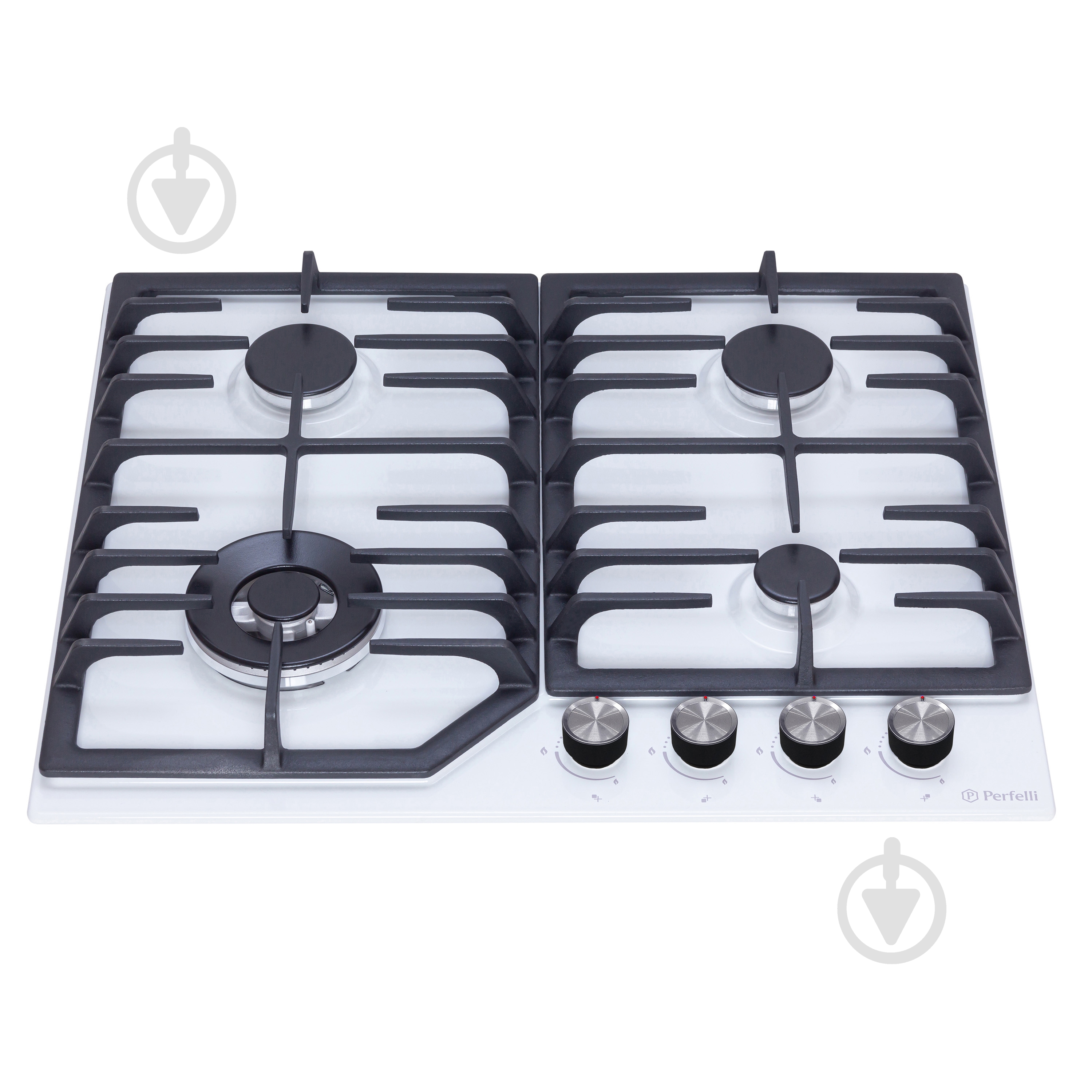 Варочная поверхность газовая Perfelli DIAMOND MW69C BIANCO на металле встраиваемая - фото 2 Варочная поверхность газовая Perfelli DIAMOND MW69C BIANCO на металле встраиваемая - фото 2