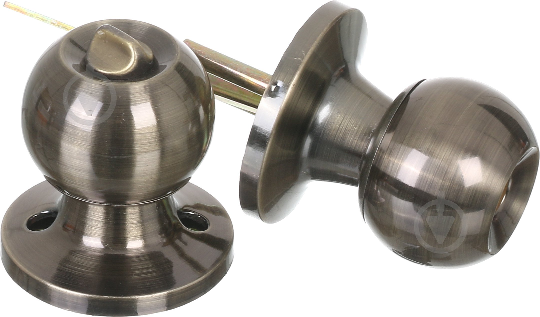 Кнобсет (ручка-защелка) Latuna ab санузловой старая бронза - фото 2