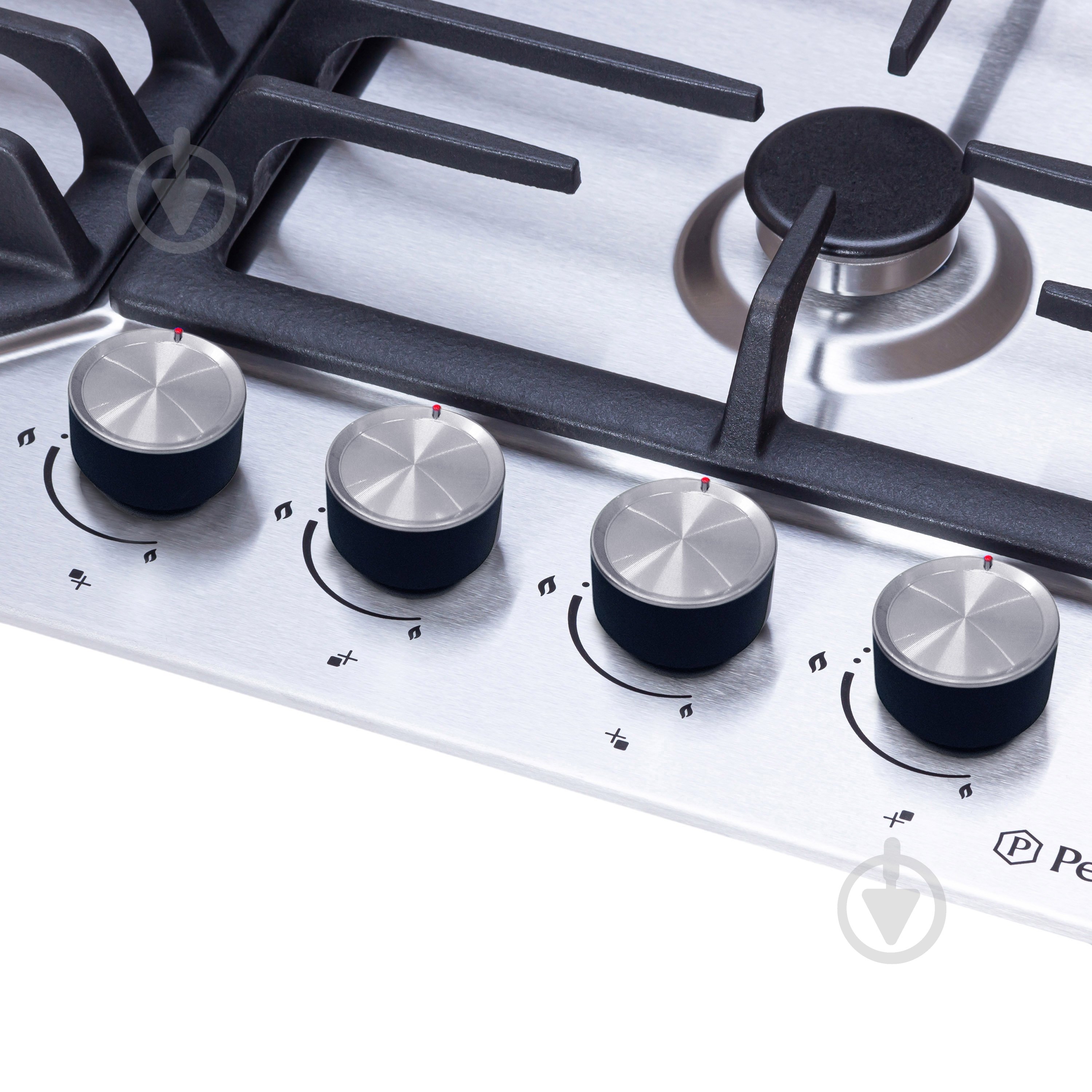 Варильна поверхня газова Perfelli DIAMOND MW69C INOX на металі вбудовувана - фото 3