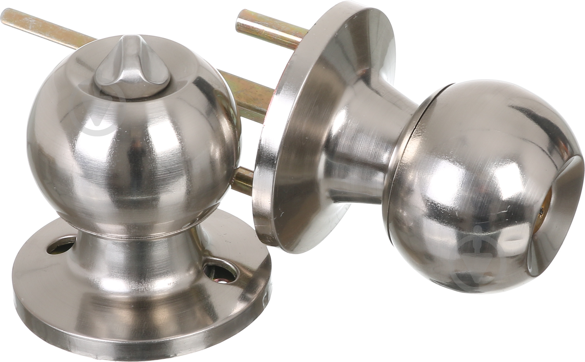 Кнобсет (ручка-защелка) Latuna sn WC матовый никель - фото 2