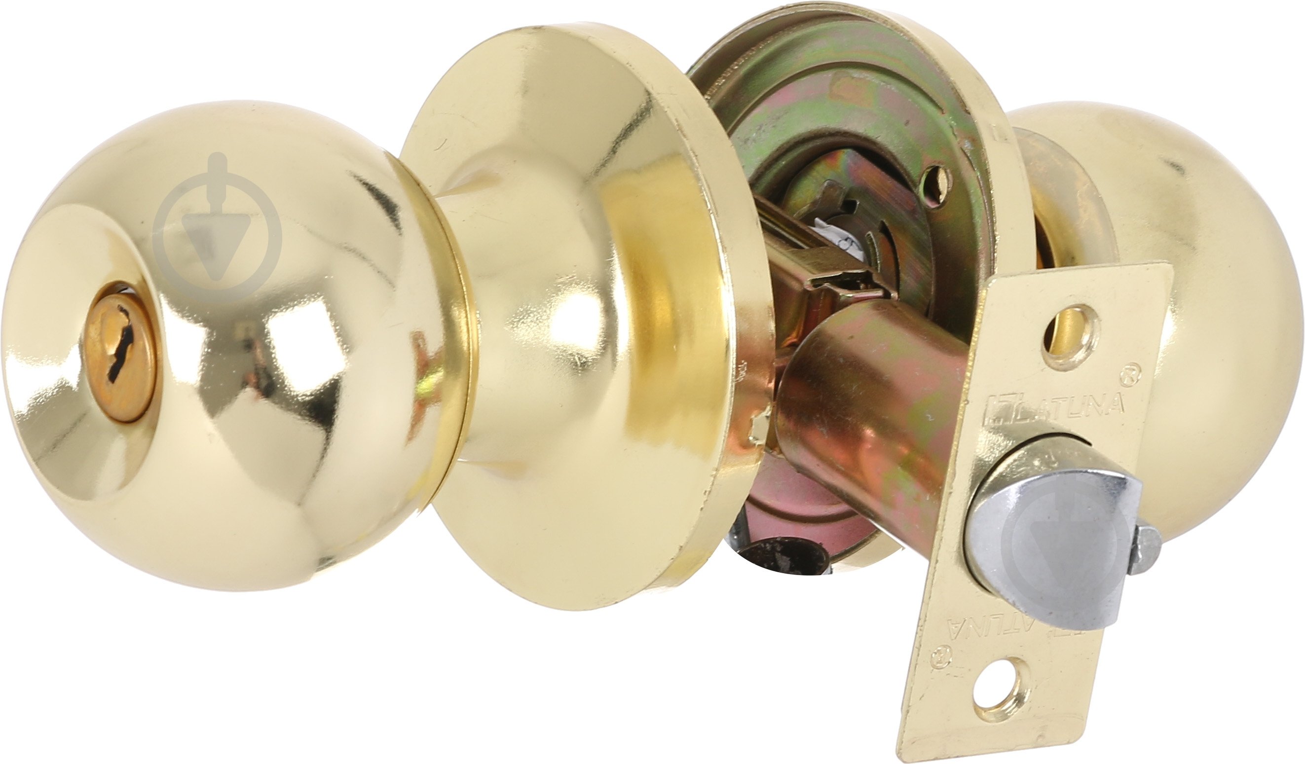 Кнобсет (ручка-засувка) Latuna pb санвузловий латунь - фото 1