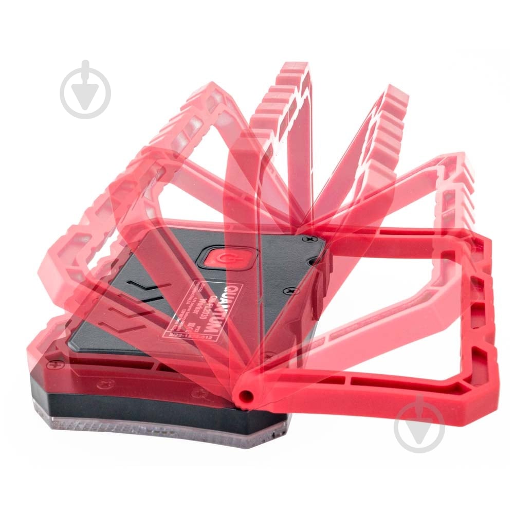 Фонарь прожекторный Quantum Worklight QM-FL2030 Worker 15W COB+LED с функцией Power Bank 400 Lm черный с красным - фото 7