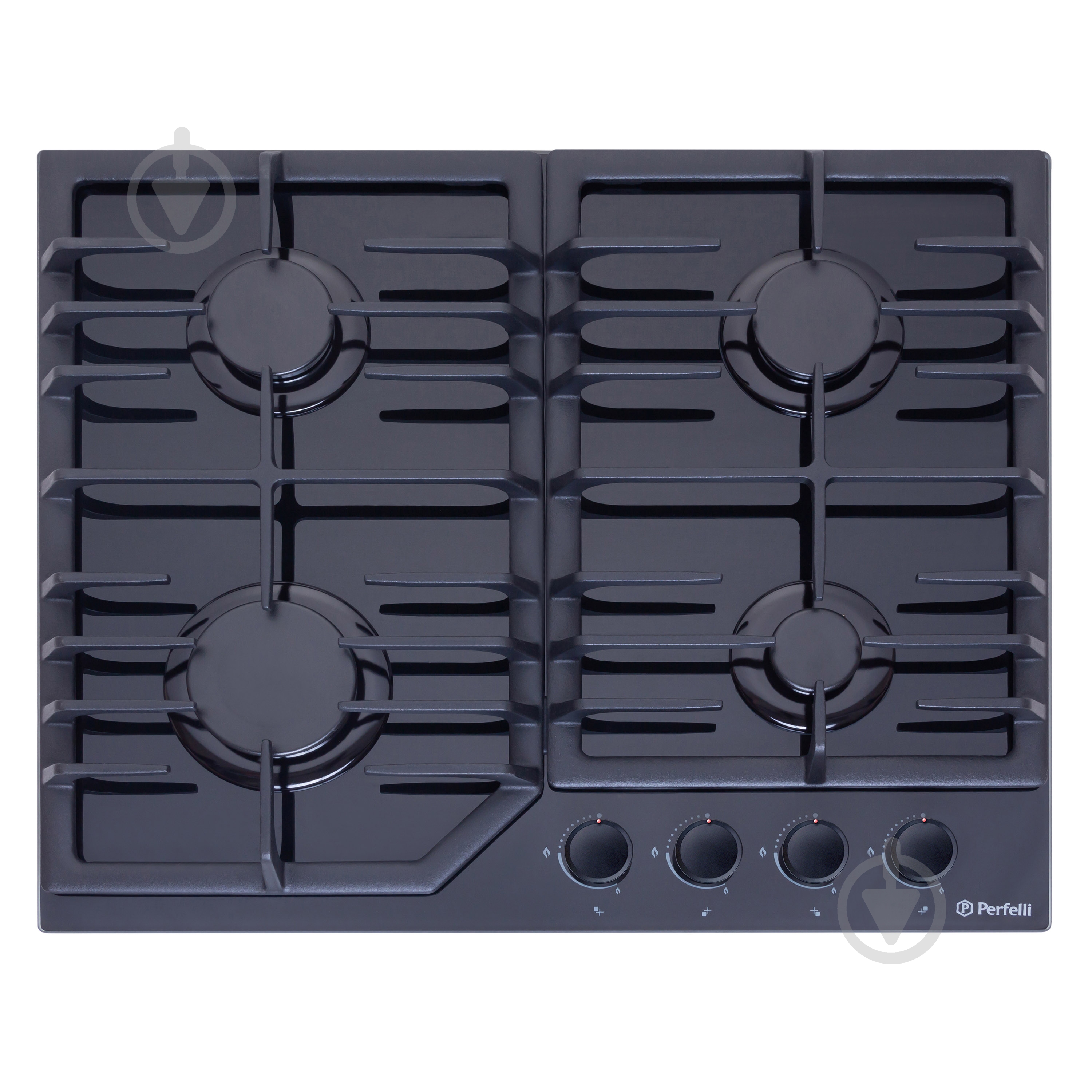 Варильна поверхня газова Perfelli DIAMOND G69C NERO на склі вбудовувана - фото 1 Варильна поверхня газова Perfelli DIAMOND G69C NERO на склі вбудовувана - фото 1