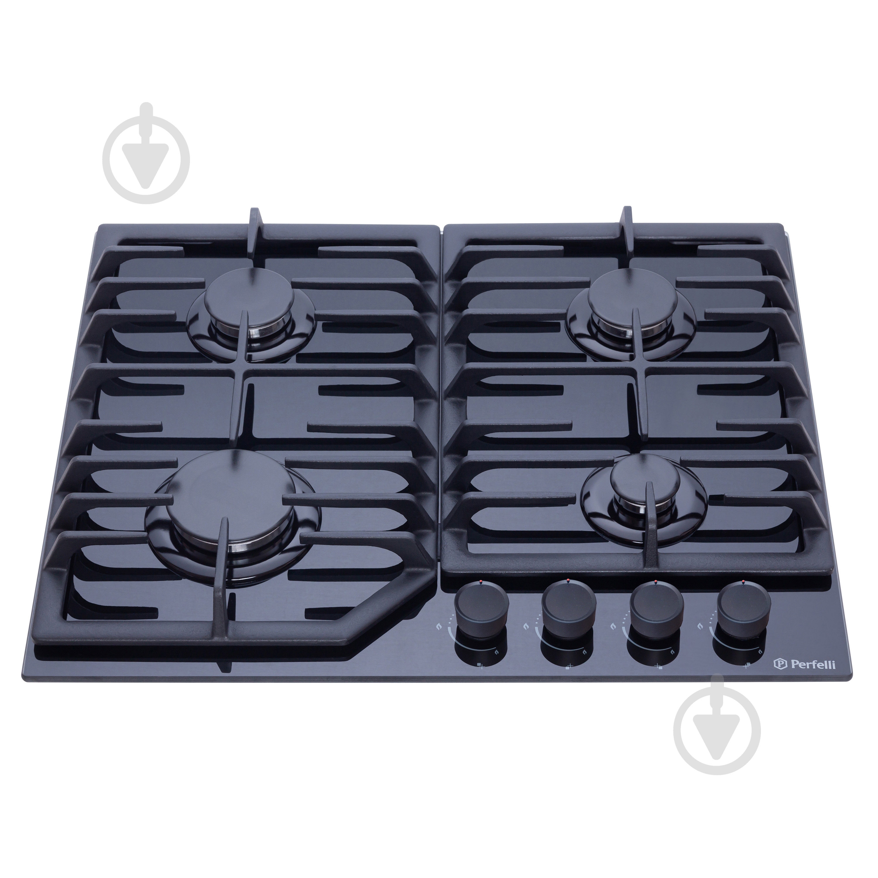 Варильна поверхня газова Perfelli DIAMOND G69C NERO на склі вбудовувана - фото 2 Варильна поверхня газова Perfelli DIAMOND G69C NERO на склі вбудовувана - фото 2