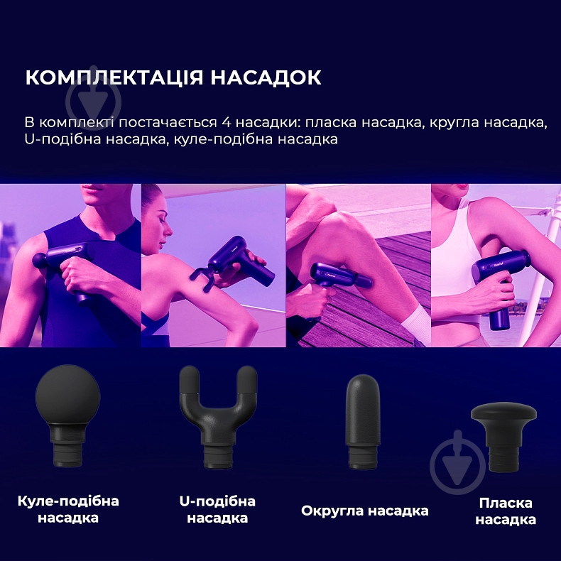 Масажер Yunmai Massage Gun EasePro (YMFG-M406) - фото 3