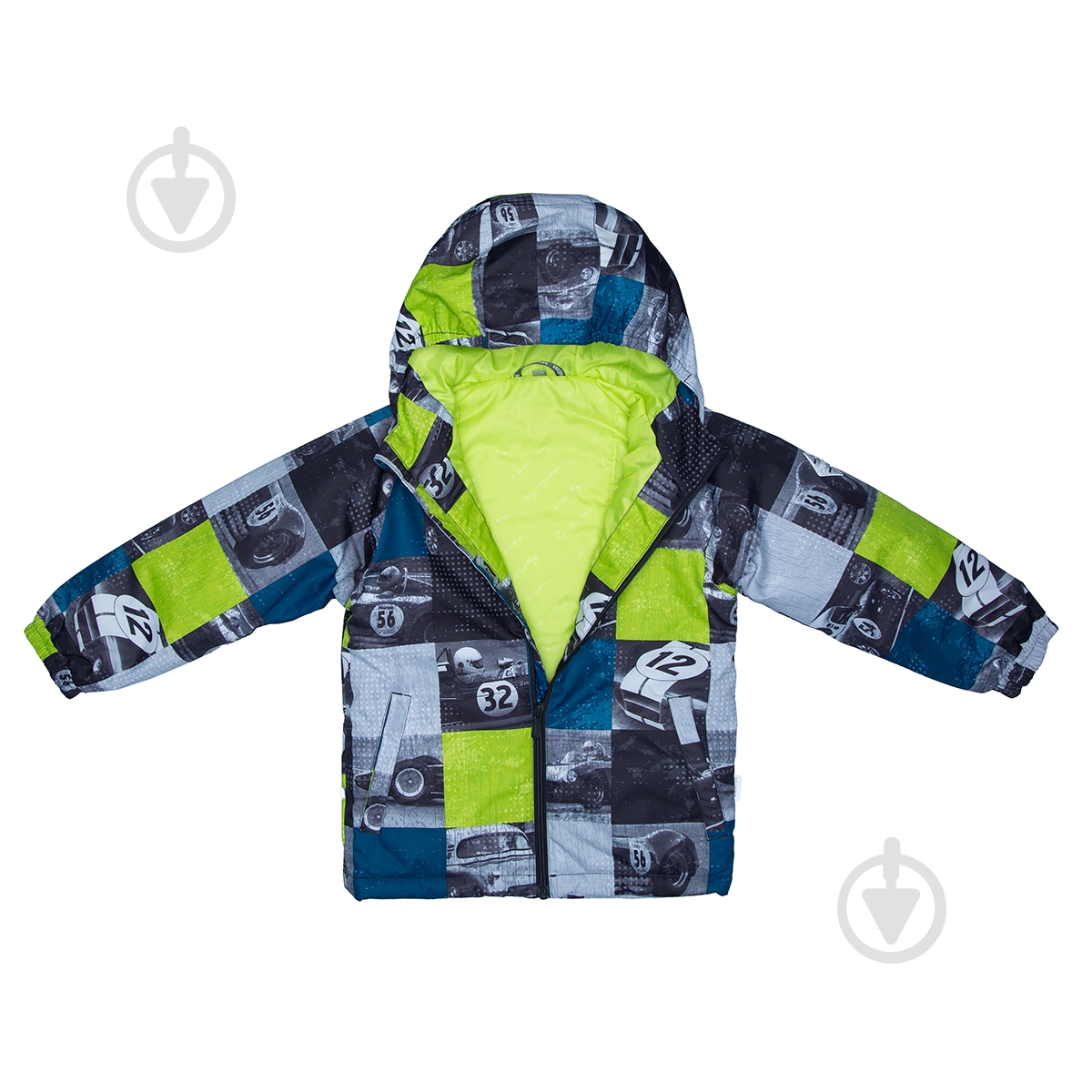 Куртка дитяча для хлопчика HUPPA Alexis р.98 лайм/із принтом 18160010-02147-098 - фото 4