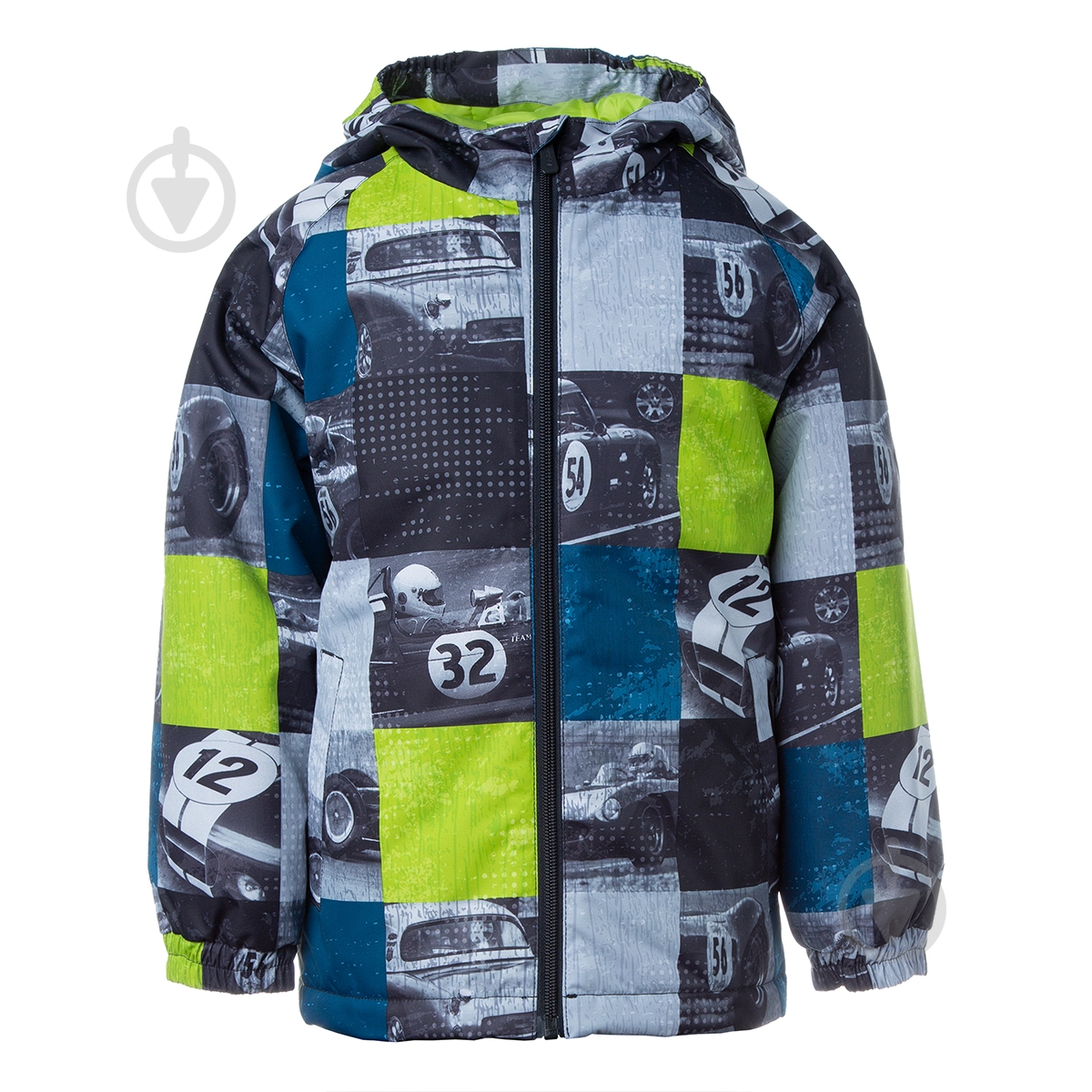 Куртка дитяча для хлопчика HUPPA Alexis р.98 лайм/із принтом 18160010-02147-098 - фото 1