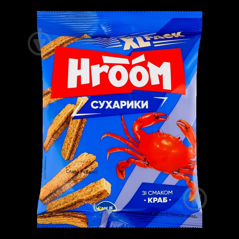 Житні сухарики HROOM Краб 100 г - фото 3