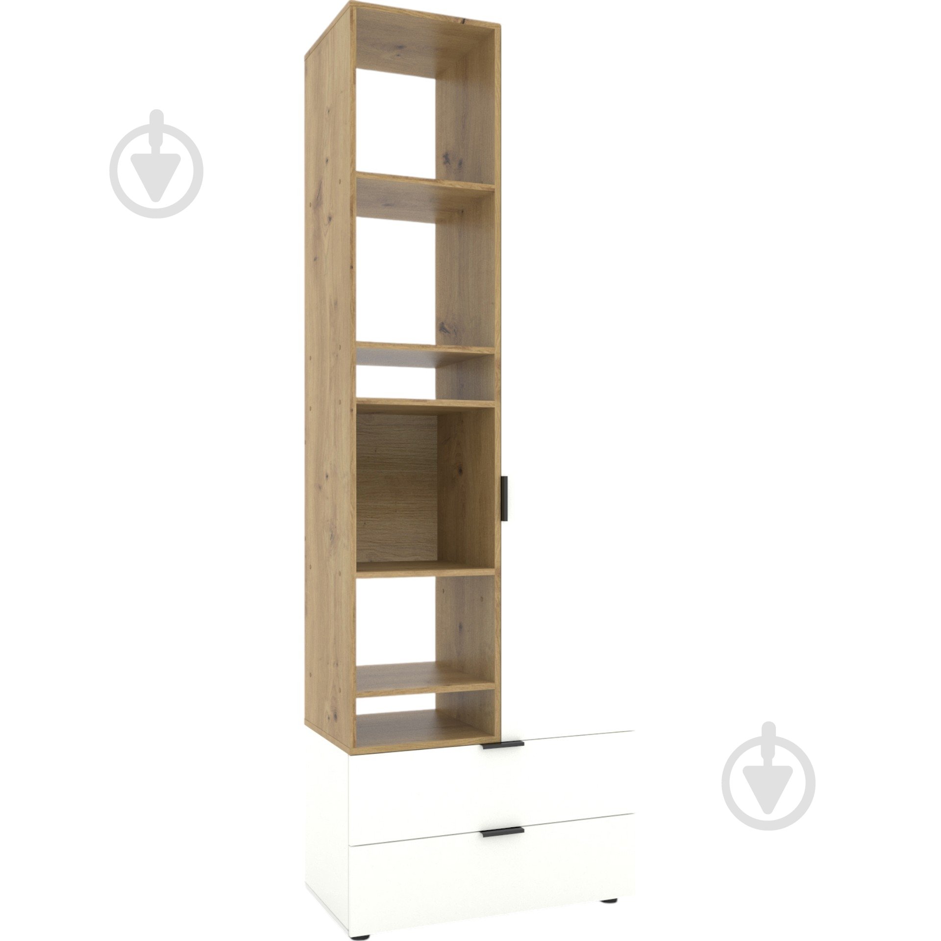 Шафа Metkas Home A001L 1д2ш ЛДСП 2300х800х420 мм білий сніг / дуб артізан / білий сніг - фото 1