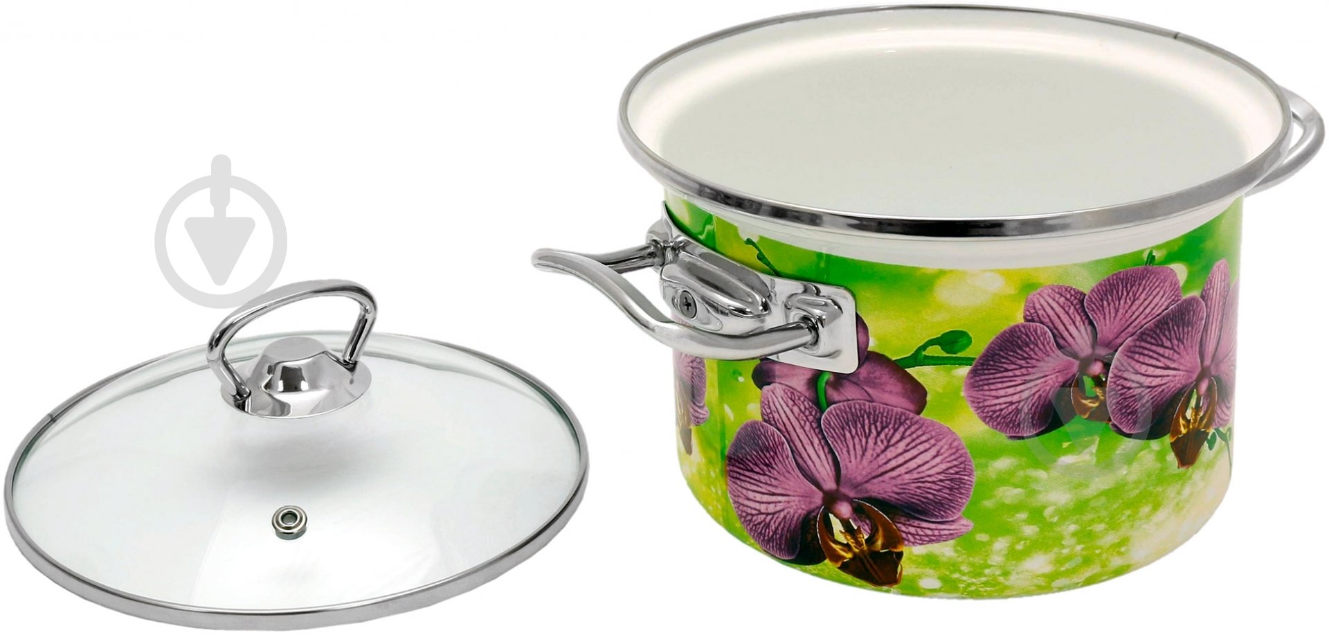 Набор кастрюль Idilia Орхидея 1500 3 шт. - фото 2 Набор кастрюль Idilia Орхидея 1500 3 шт. - фото 2