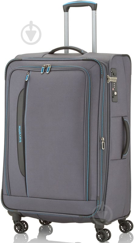 Чемодан Travelite Crosslite 102 л серый 089549 04 - фото 1