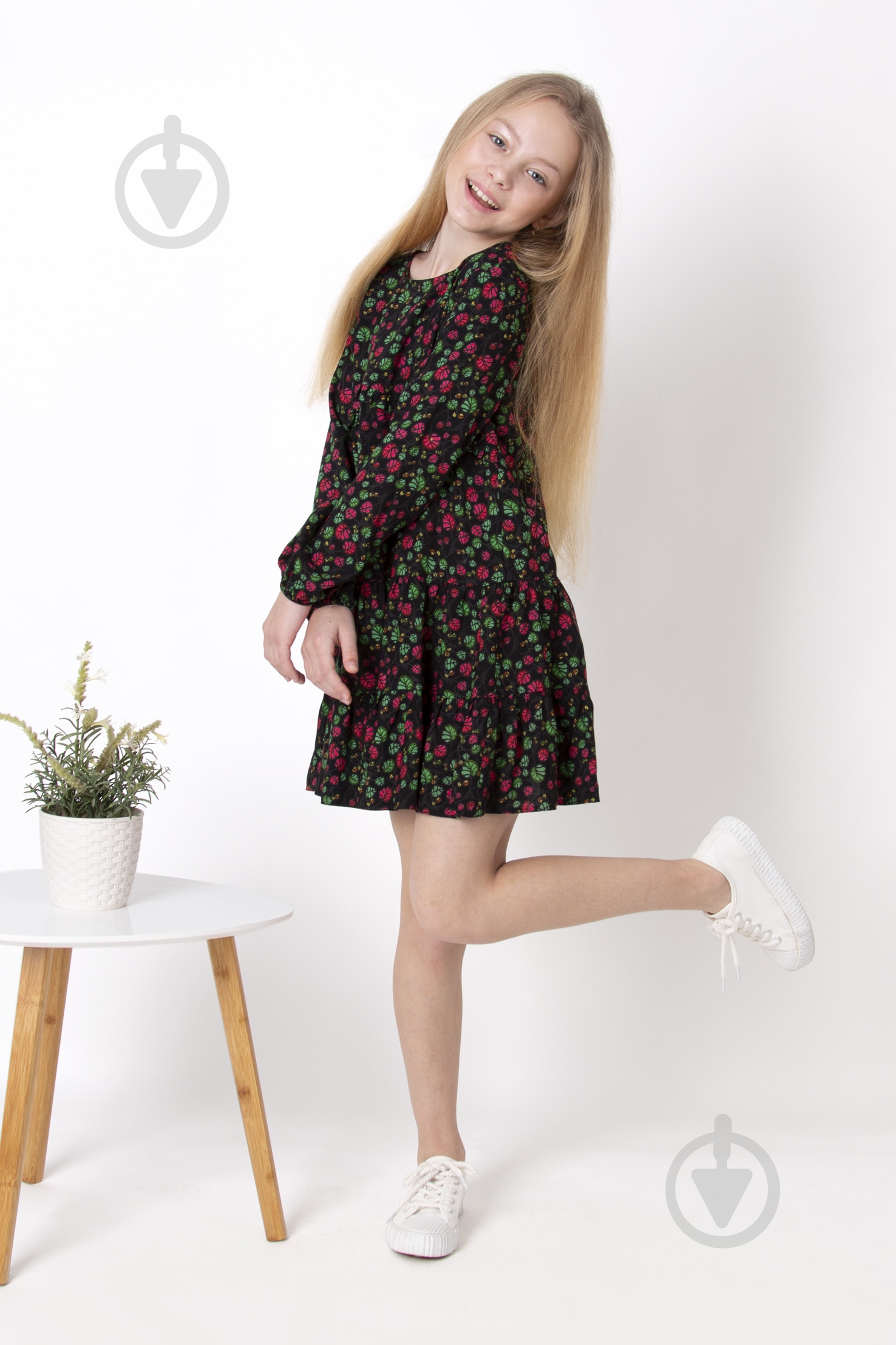 Платье Mevis р.128 черный - фото 1