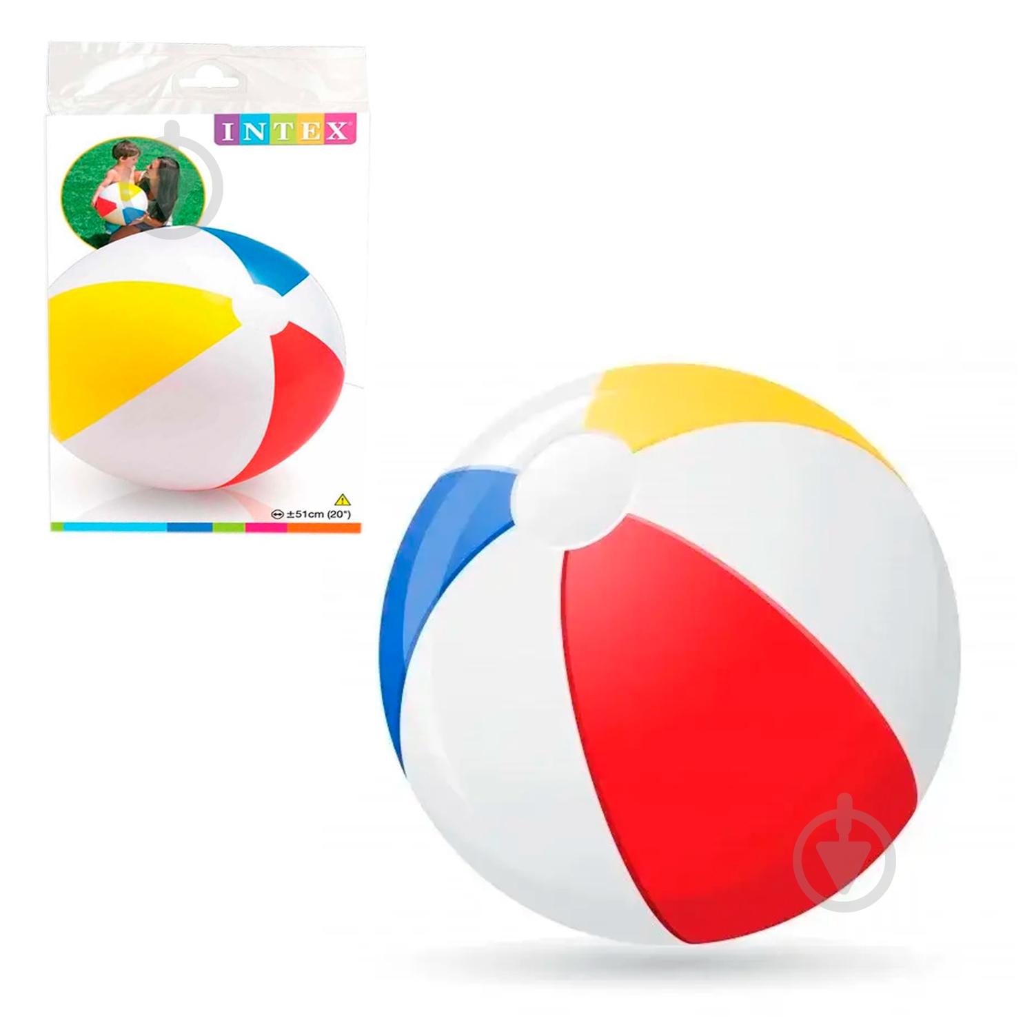 Мяч надувной Intex ø51 59020 - фото 1 Мяч надувной Intex ø51 59020 - фото 1