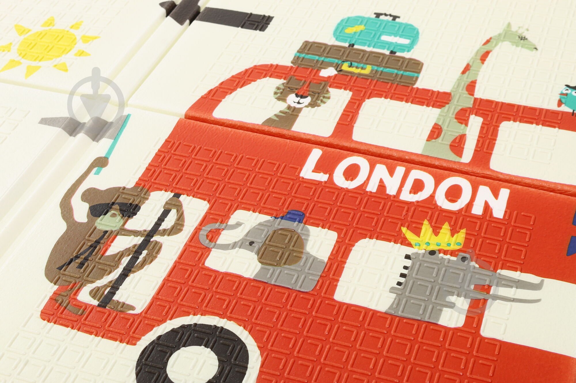 Ігровий килимок Bambinelli 150х196х0.8 см в сумці HSP1125032/1/London/Animals - фото 3 Ігровий килимок Bambinelli 150х196х0.8 см в сумці HSP1125032/1/London/Animals - фото 3