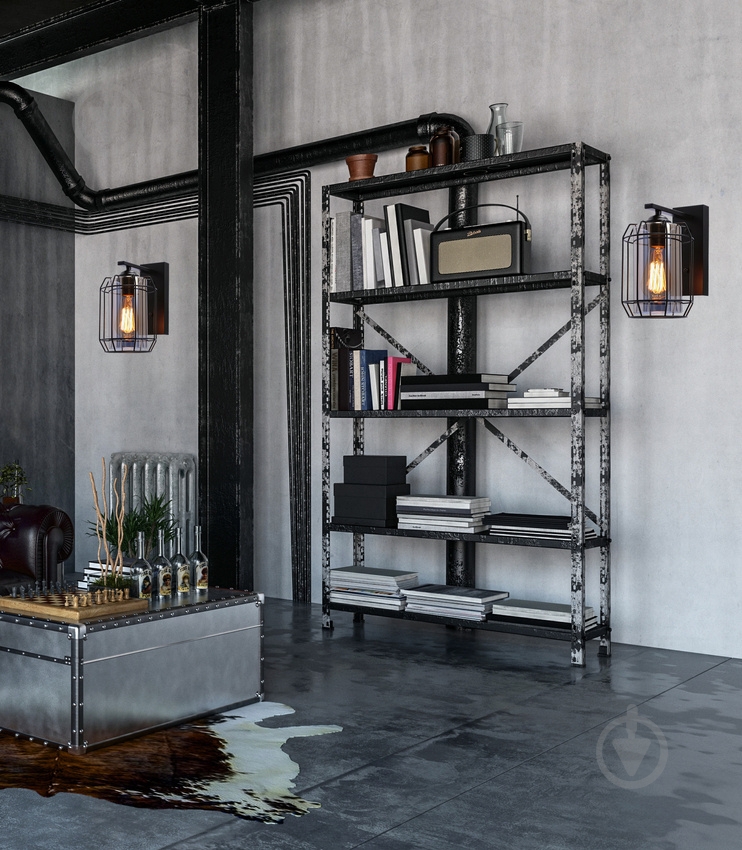 Бра Candellux Jonera 1x40 Вт E27 черный/дымчатый 21-10186 - фото 5