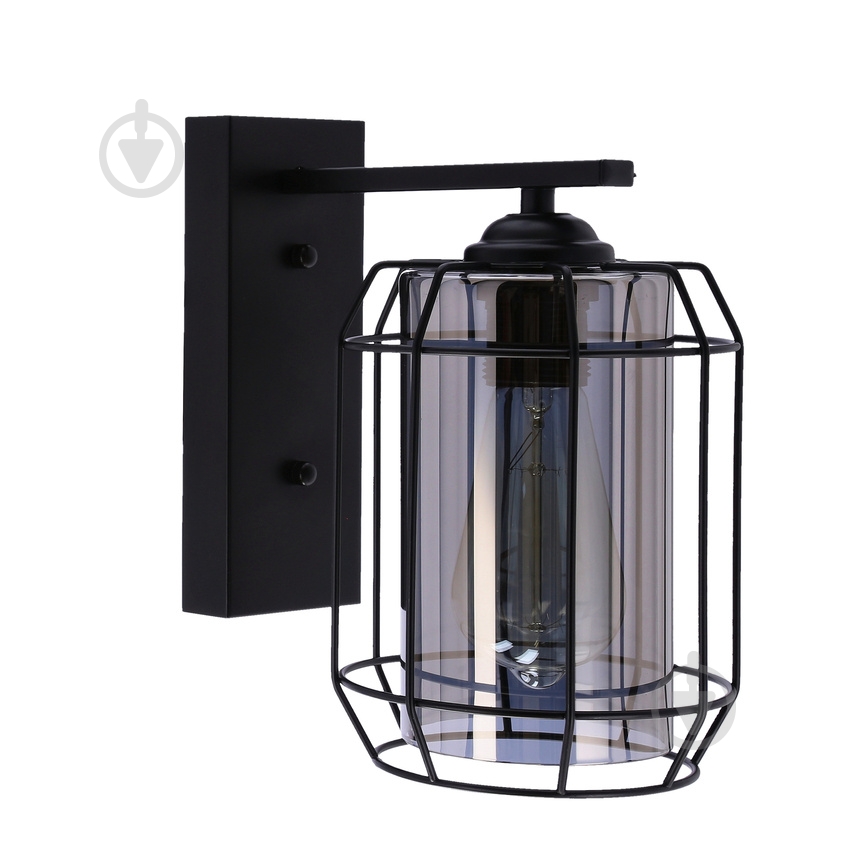 Бра Candellux Jonera 1x40 Вт E27 черный/дымчатый 21-10186 - фото 1
