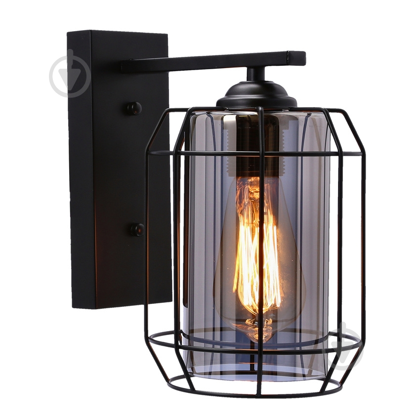 Бра Candellux Jonera 1x40 Вт E27 черный/дымчатый 21-10186 - фото 2