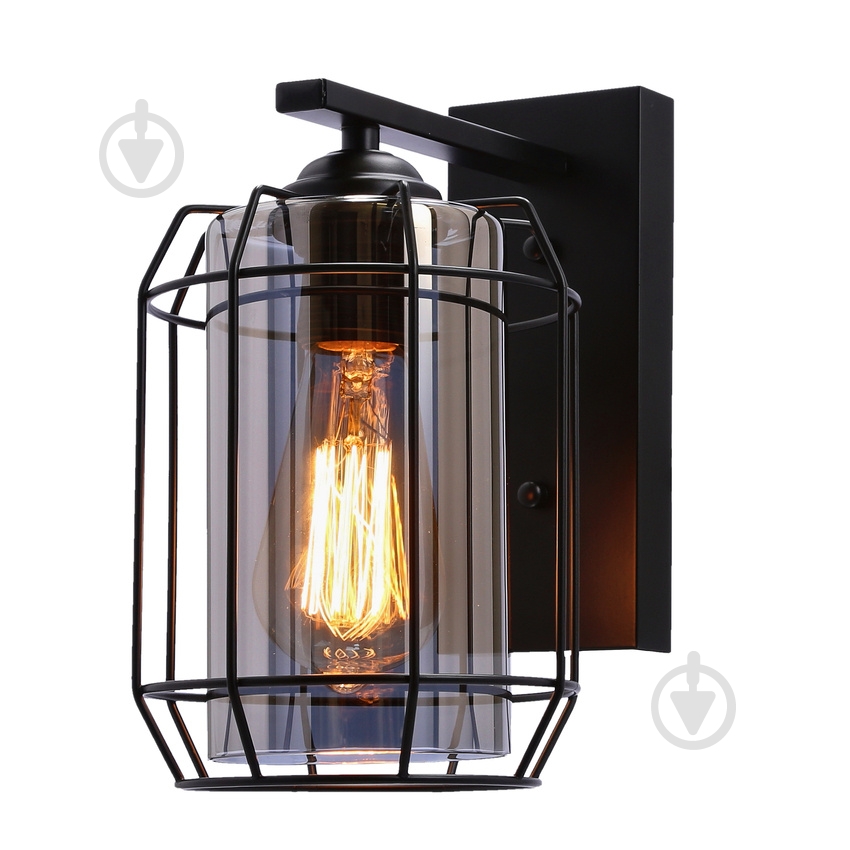 Бра Candellux Jonera 1x40 Вт E27 черный/дымчатый 21-10186 - фото 3