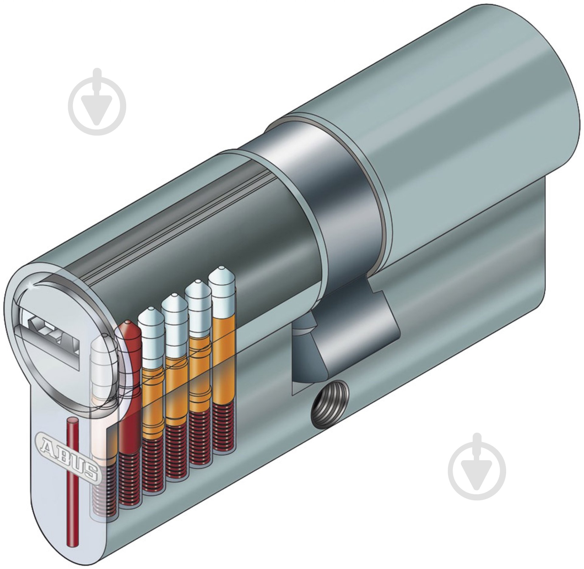 Цилиндр Abus D6PS 30x40 ключ-ключ 70 мм матовая латунь - фото 6 Цилиндр Abus D6PS 30x40 ключ-ключ 70 мм матовая латунь - фото 6