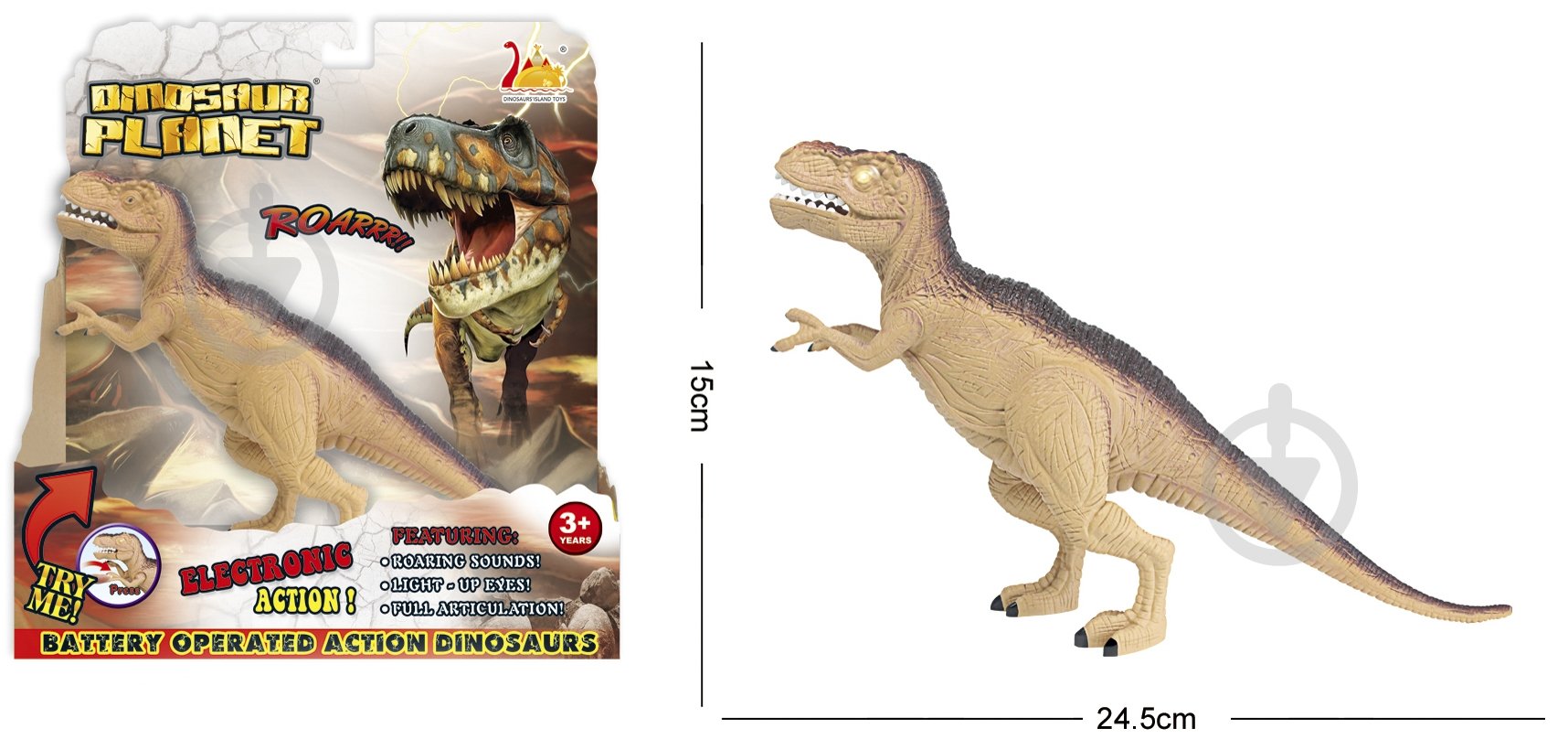 Динозавр DINOSAURS'ISLAND TOYS Тиранозавр Рекс RS6171 - фото 1 Динозавр DINOSAURS'ISLAND TOYS Тиранозавр Рекс RS6171 - фото 1