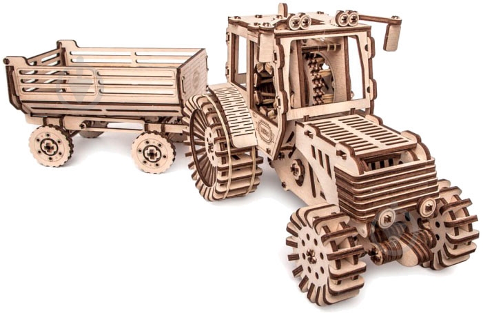 3D-конструктор МІКО Трактор с прицепом - фото 3